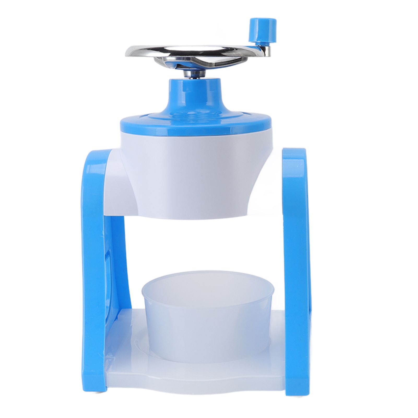 Hand Crank Shaved Ice Machine Stainless Steel Blades Safe Portable Ice Crusher for Home Restaurants Cafes Food Stalls Blue - Image 7