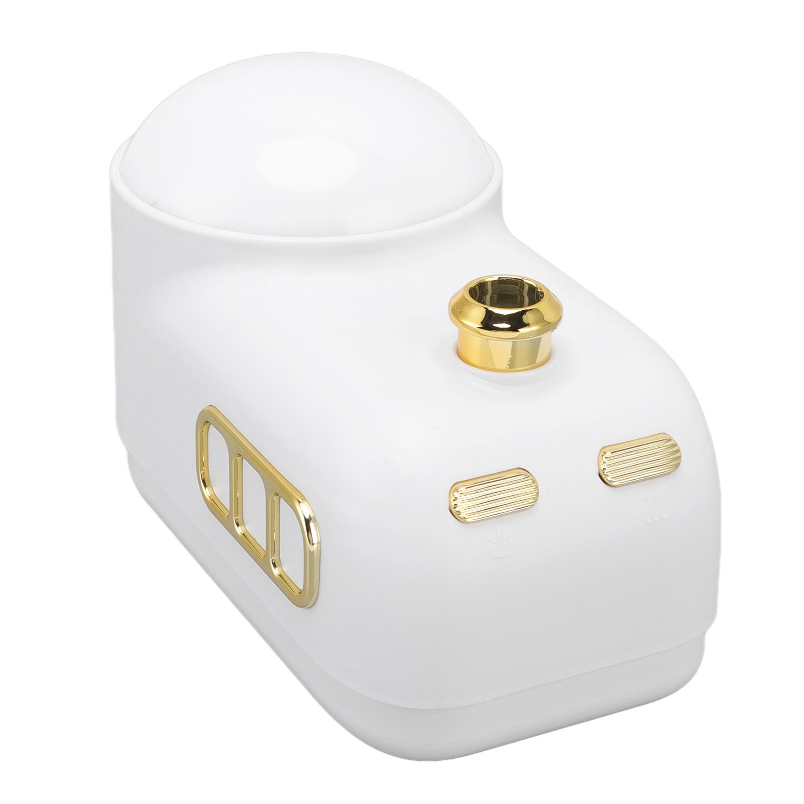 Train Air Humidifier Projector Cartoon Retro Charging Soft Light Desktop Humidifier Night Light for Bedroom Office White - Image 2