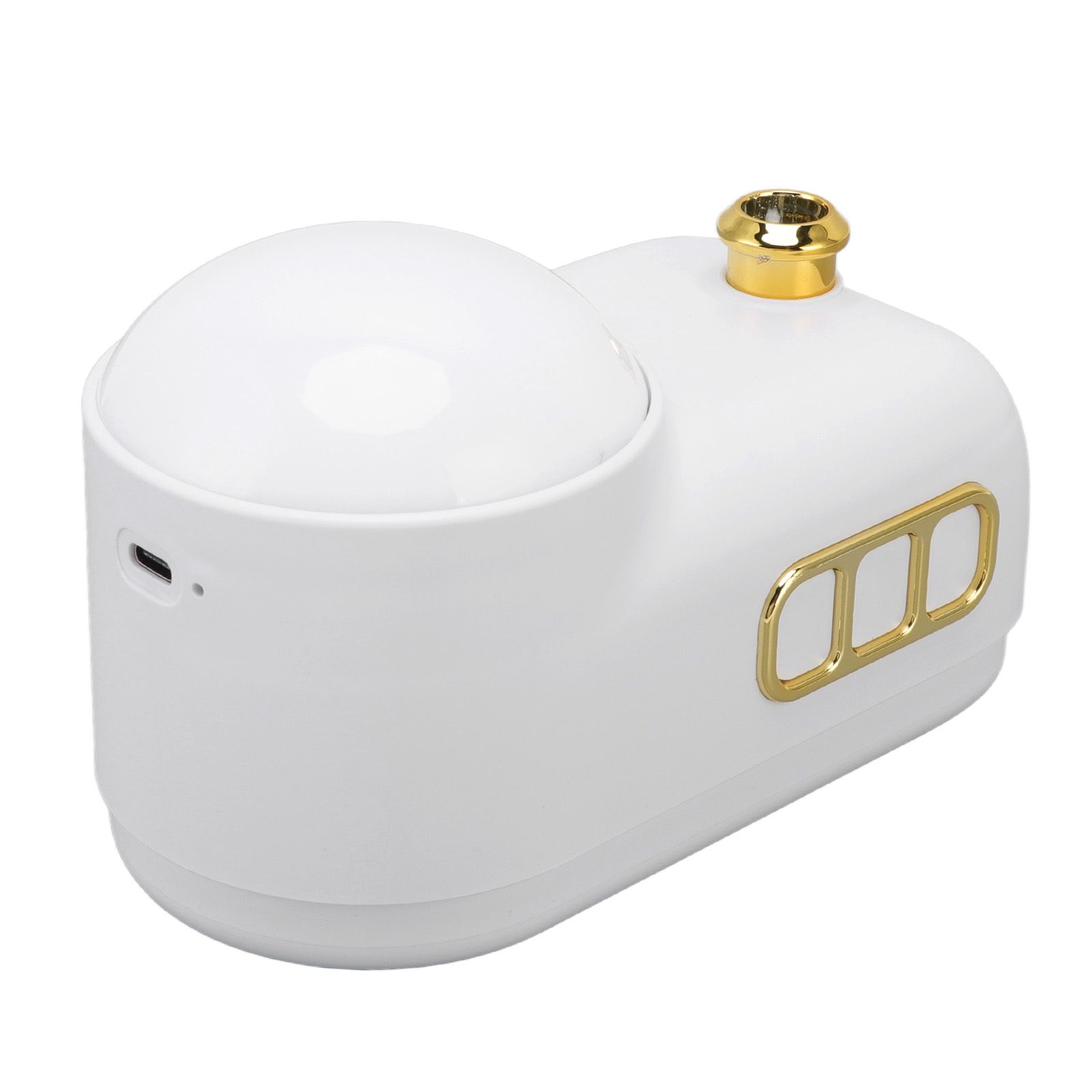 Train Air Humidifier Projector Cartoon Retro Charging Soft Light Desktop Humidifier Night Light for Bedroom Office White - Image 6