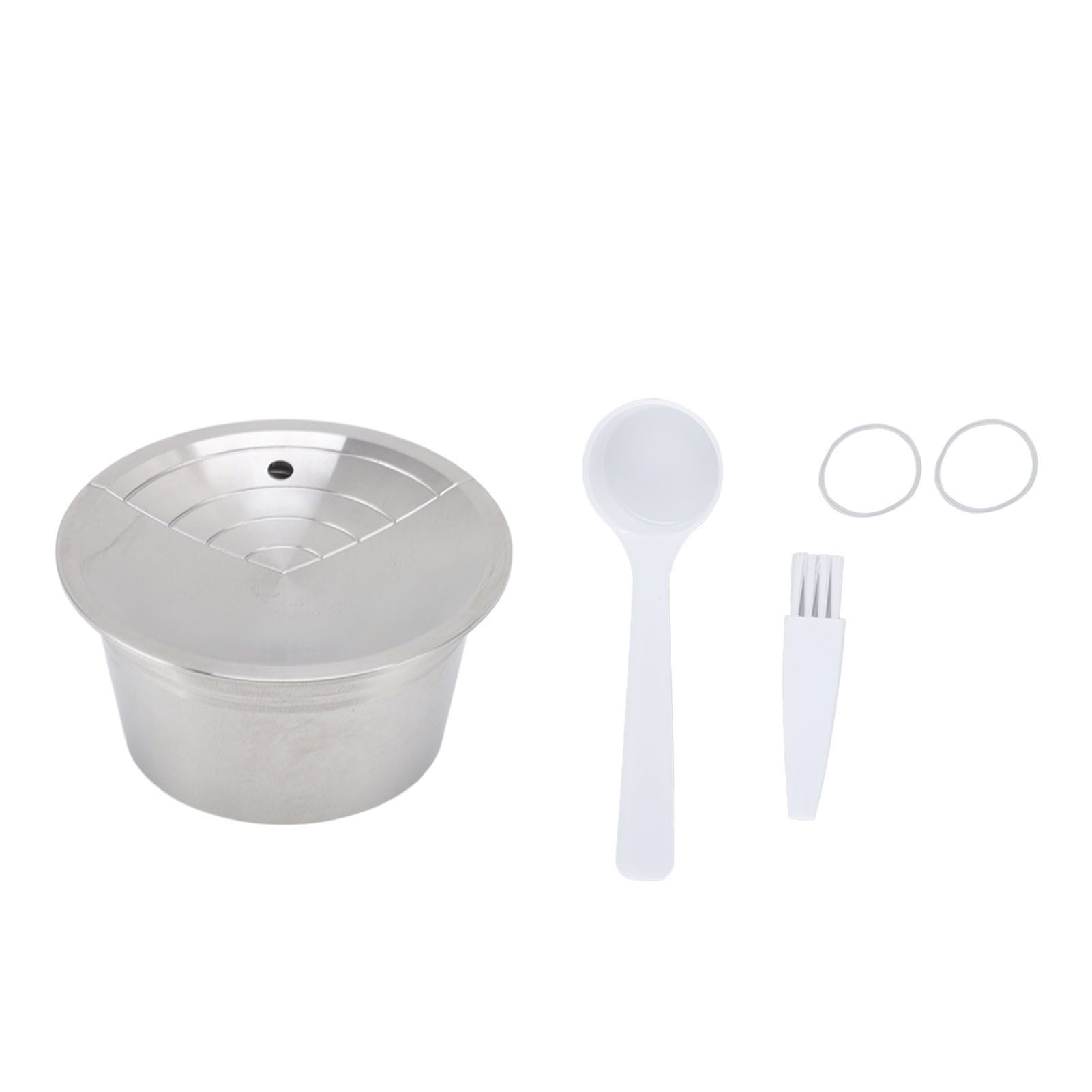 Stainless Steel Coffee Capsule Kit Reusable Filter Gasket Brush Spoon Powder Pressing Plate for EDG DG325 - Image 6