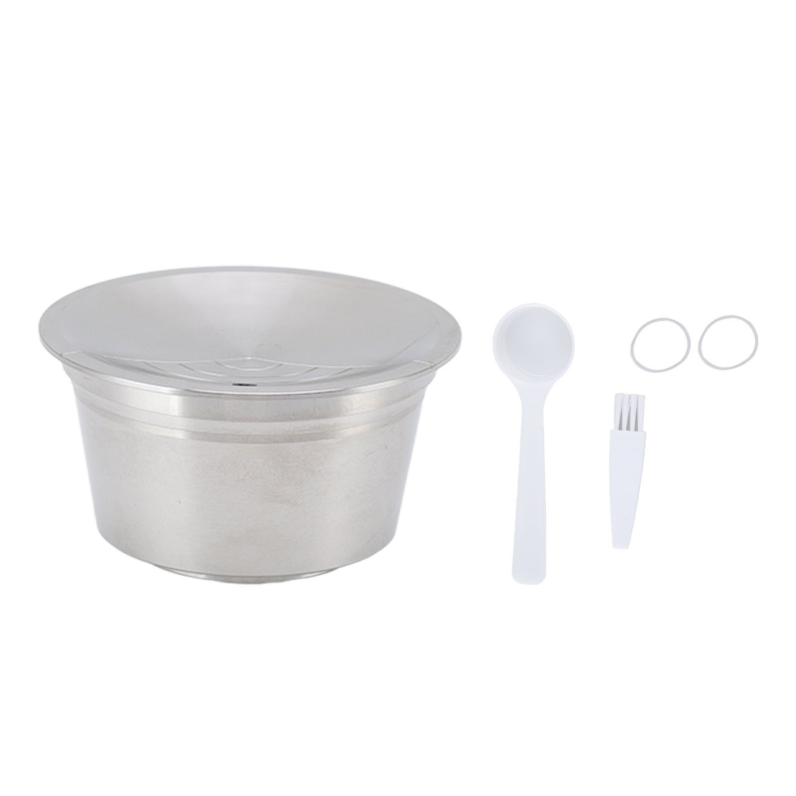 Stainless Steel Coffee Capsule Kit Reusable Filter Gasket Brush Spoon Powder Pressing Plate for EDG DG325 - Image 8