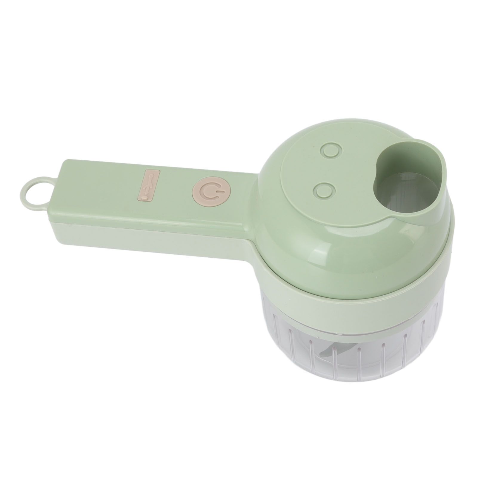 Garlic Chopper Handheld USB Charging Open Feeding Port Waterproof Body Stainless Steel Blade Food Chopper - Image 2