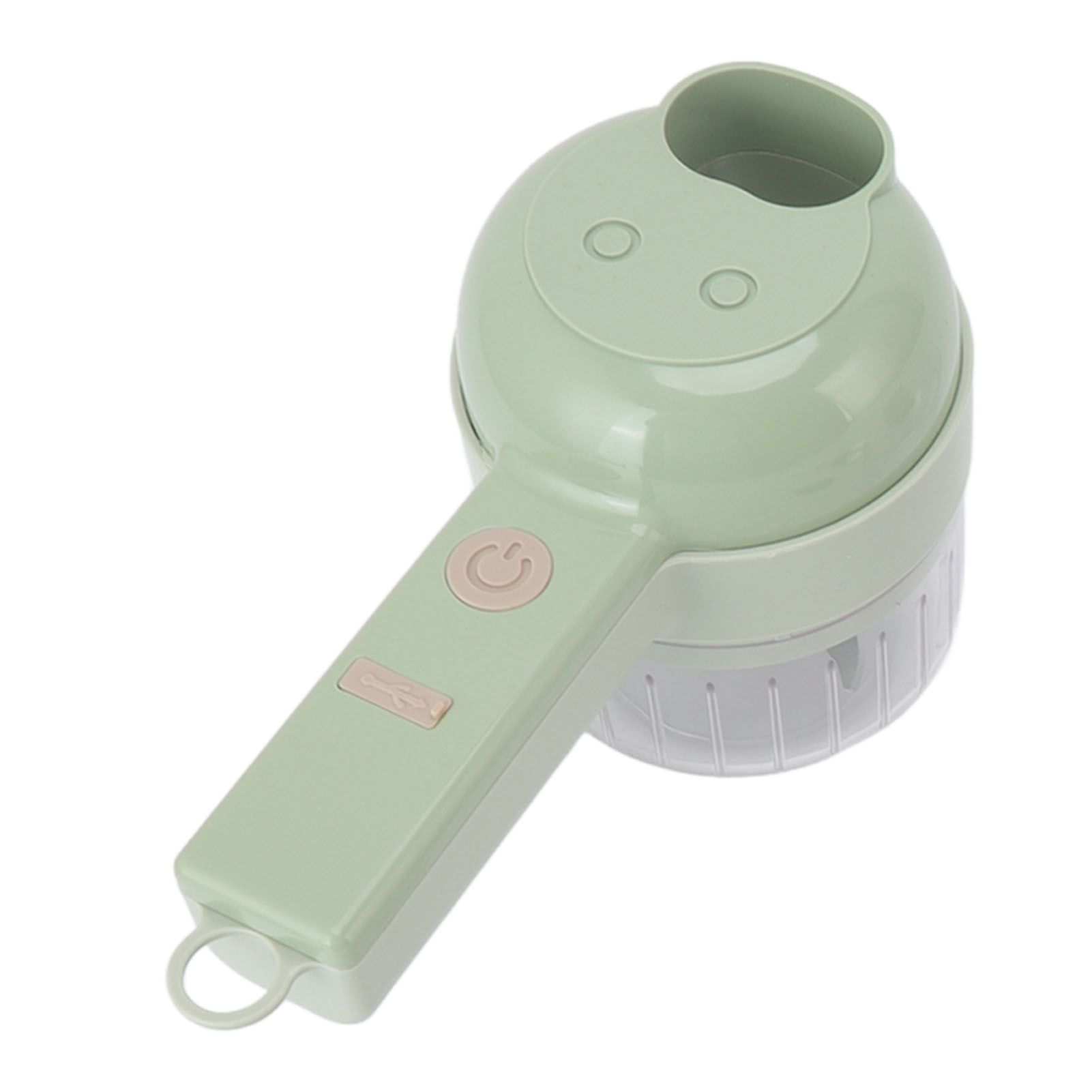 Garlic Chopper Handheld USB Charging Open Feeding Port Waterproof Body Stainless Steel Blade Food Chopper - Image 4