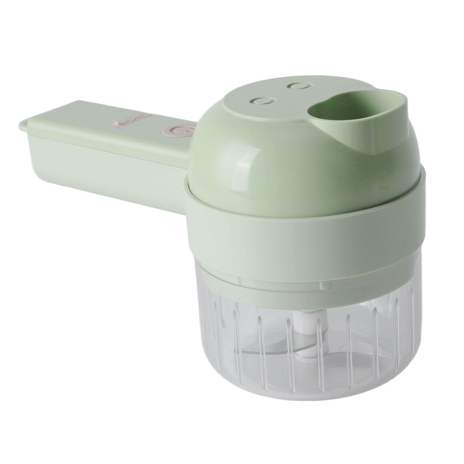 Garlic Chopper Handheld USB Charging Open Feeding Port Waterproof Body Stainless Steel Blade Food Chopper - Image 8
