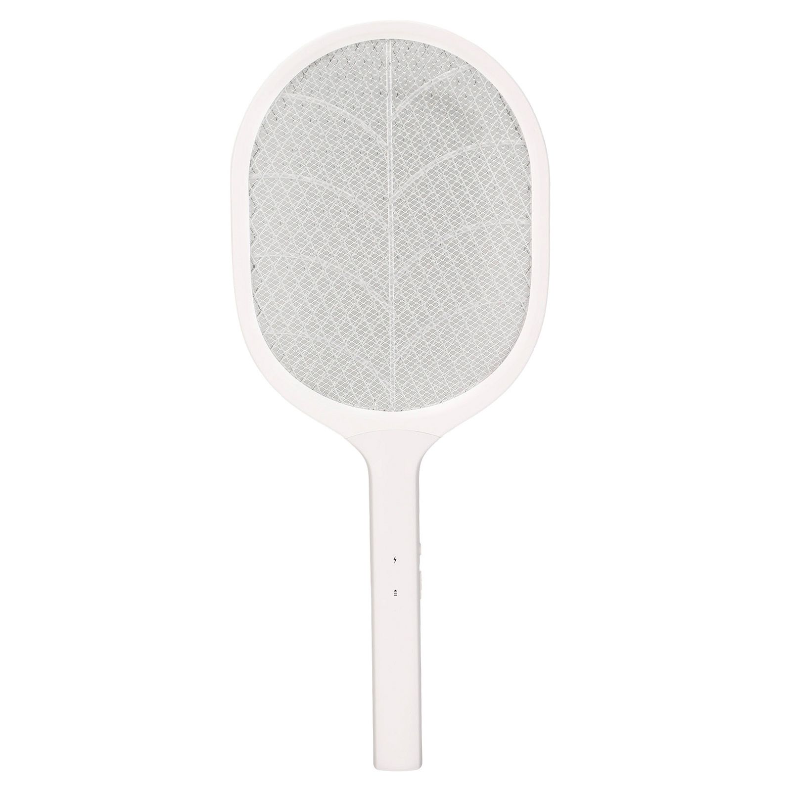 Electric Fly Swatter USB Charging Purple Light 3 Layers Safety Net Mosquito Swatter Racket with Base - Image 3