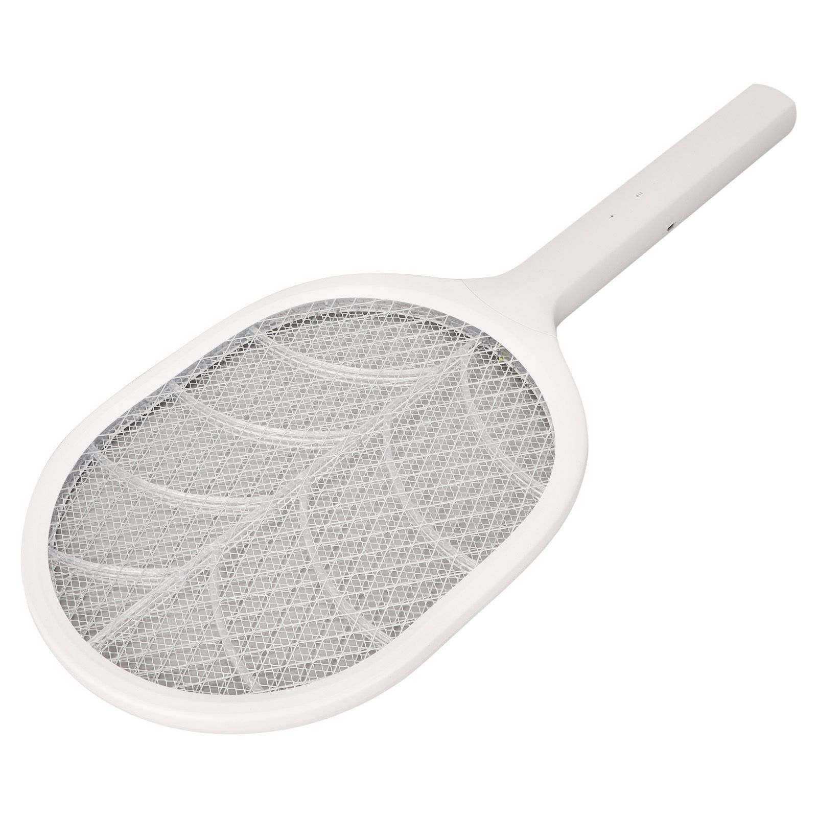 Electric Fly Swatter USB Charging Purple Light 3 Layers Safety Net Mosquito Swatter Racket with Base - Image 5