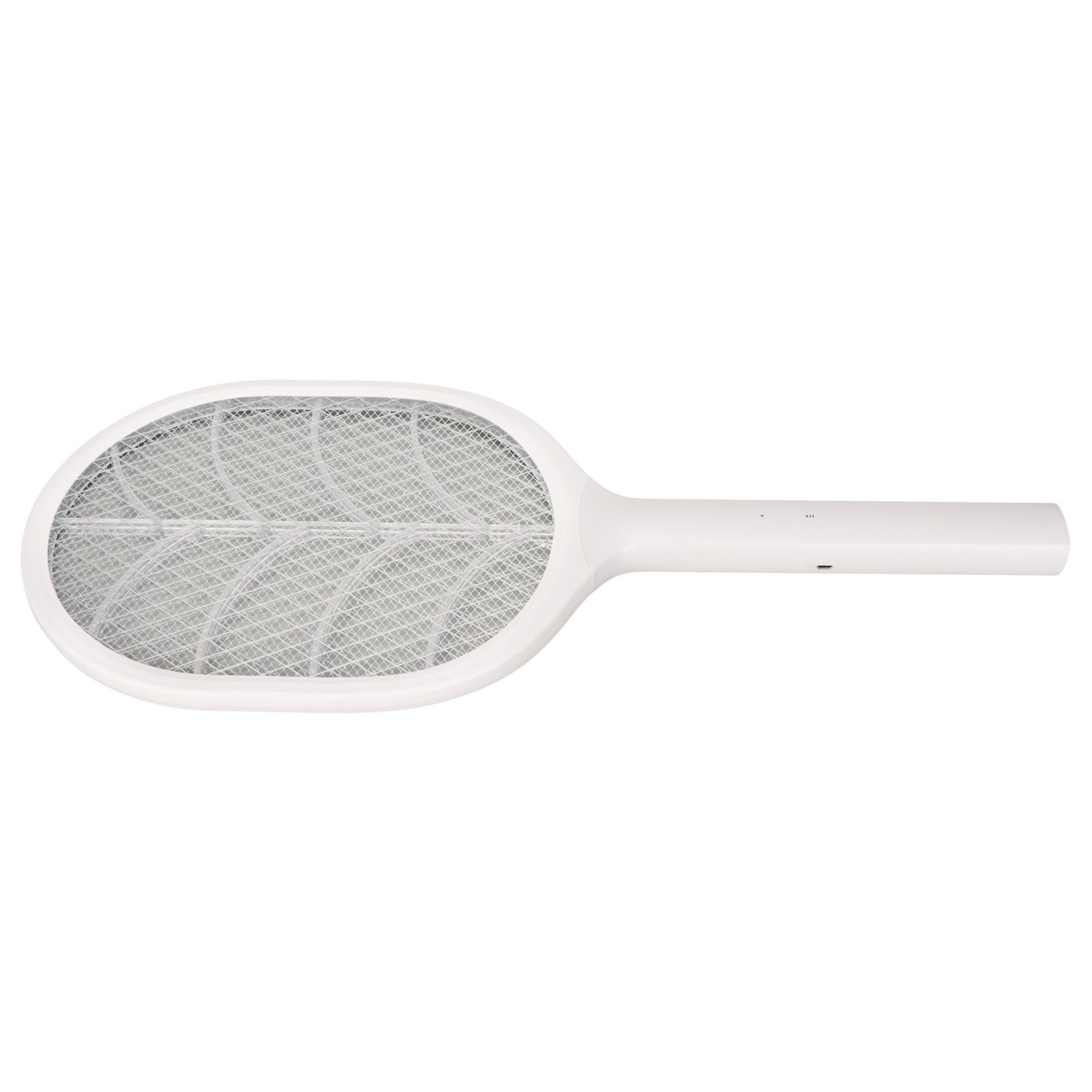 Electric Fly Swatter USB Charging Purple Light 3 Layers Safety Net Mosquito Swatter Racket with Base - Image 8