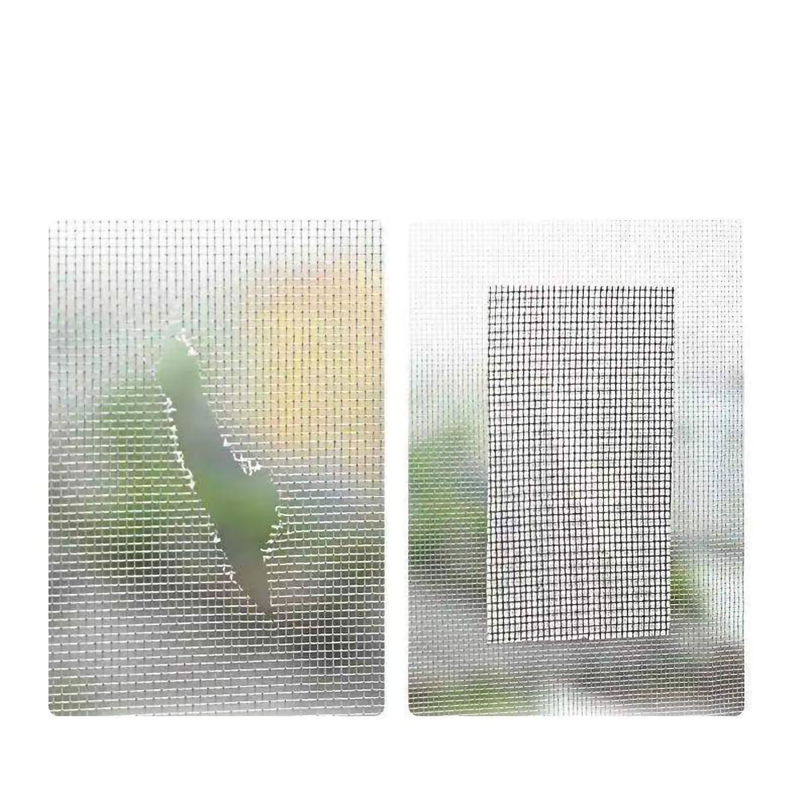 Window Screen Repair Fill Hole Self Adhesive Fine Mesh Screen Tape Mesh Repair for Mosquito Repellent 5cmx2m/2.0x78.7in Black - Image 2