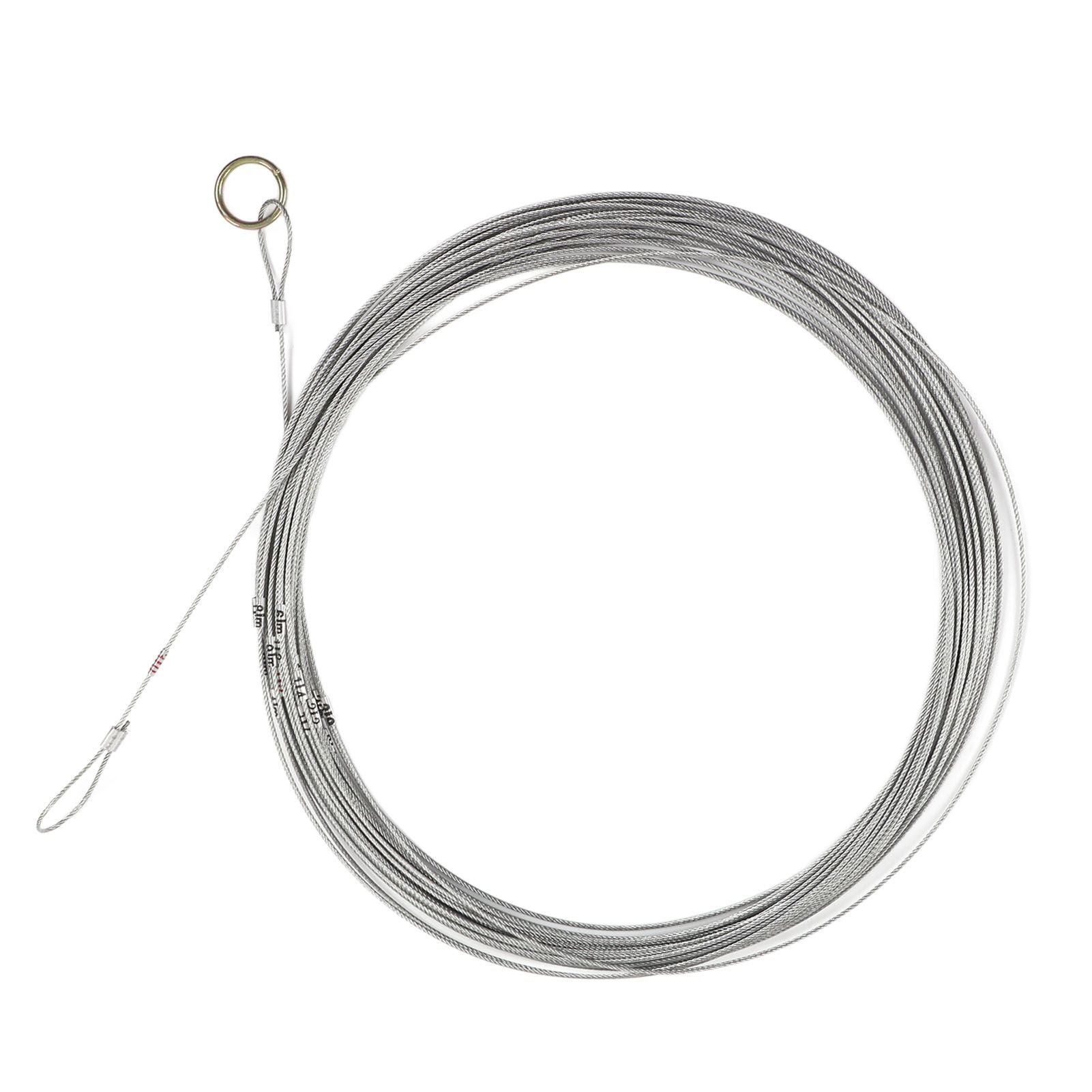 Steel Wire Measuring Rope Good Flexibility Sturdy Steel Rope Measuring Cord with Scale for Well Construction 30m/98.4ft - Image 5