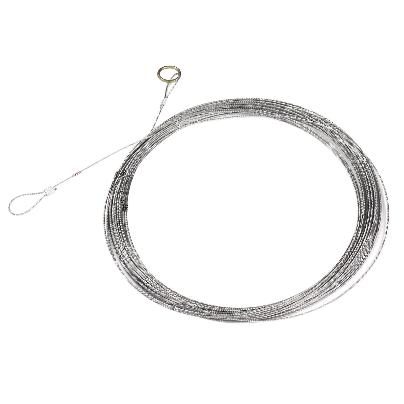 Steel Wire Measuring Rope Good Flexibility Sturdy Steel Rope Measuring Cord with Scale for Well Construction 30m/98.4ft - Image 8