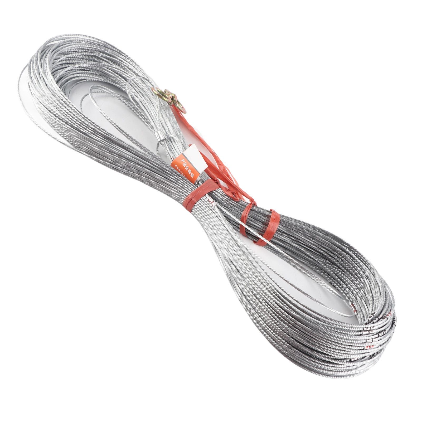 Steel Wire Measuring Rope Good Flexibility Sturdy Steel Rope Measuring Cord with Scale for Well Construction 100m/328.1ft - Image 2