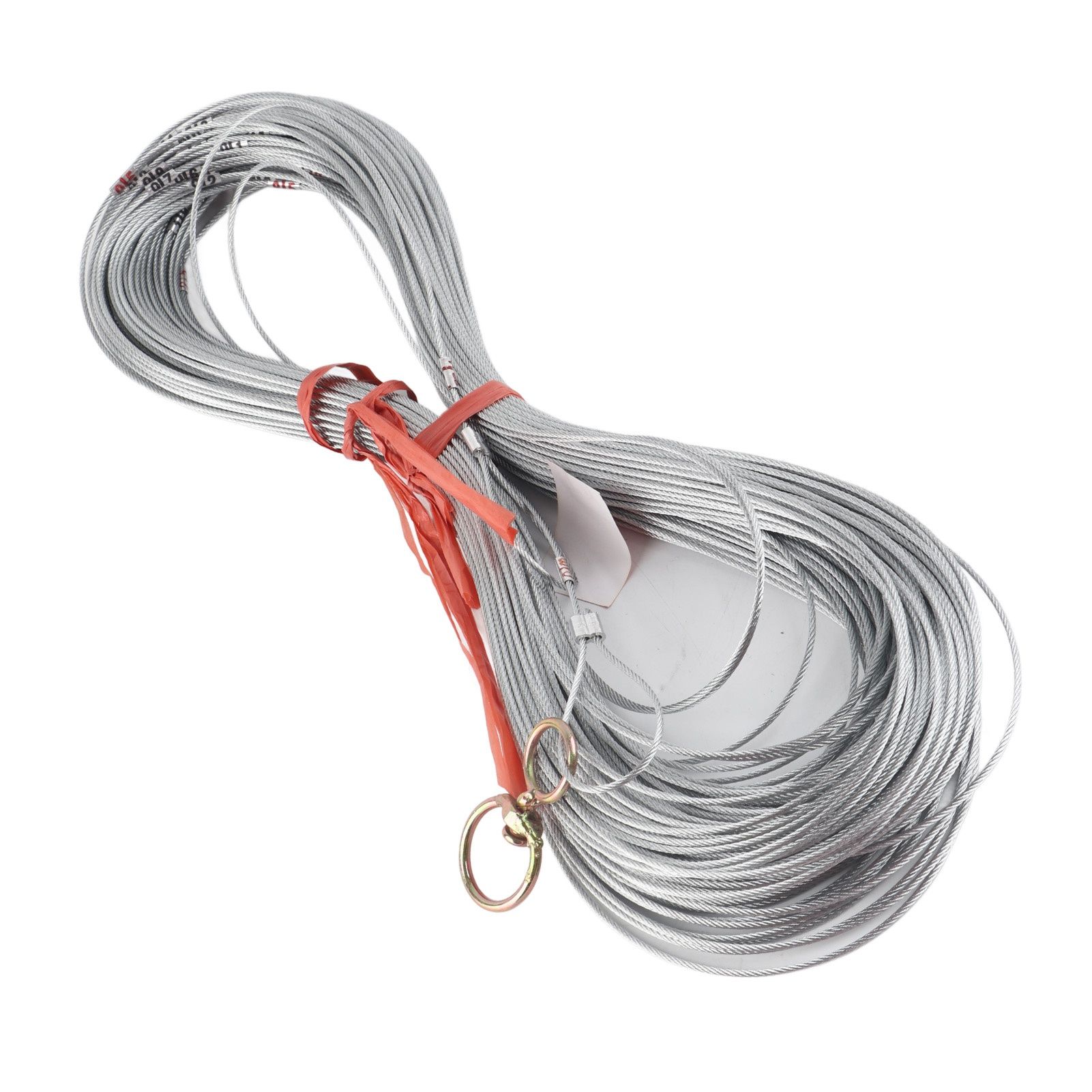 Steel Wire Measuring Rope Good Flexibility Sturdy Steel Rope Measuring Cord with Scale for Well Construction 100m/328.1ft - Image 4