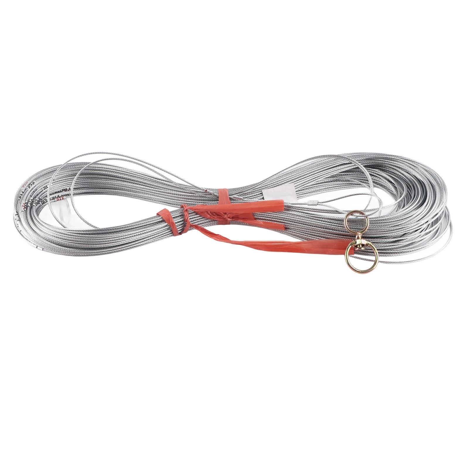 Steel Wire Measuring Rope Good Flexibility Sturdy Steel Rope Measuring Cord with Scale for Well Construction 100m/328.1ft - Image 6