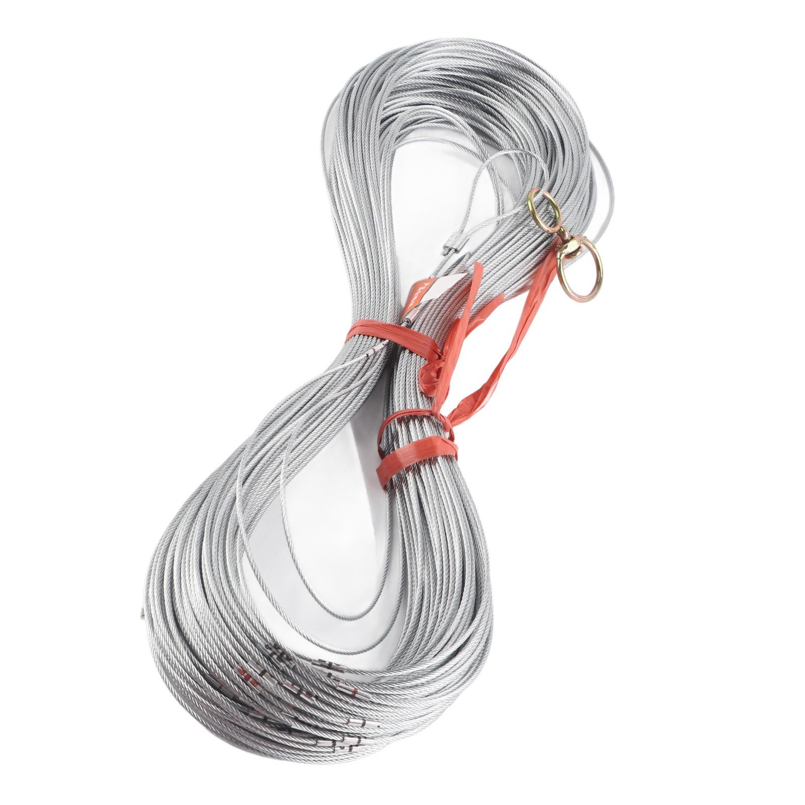 Steel Wire Measuring Rope Good Flexibility Sturdy Steel Rope Measuring Cord with Scale for Well Construction 100m/328.1ft - Image 7