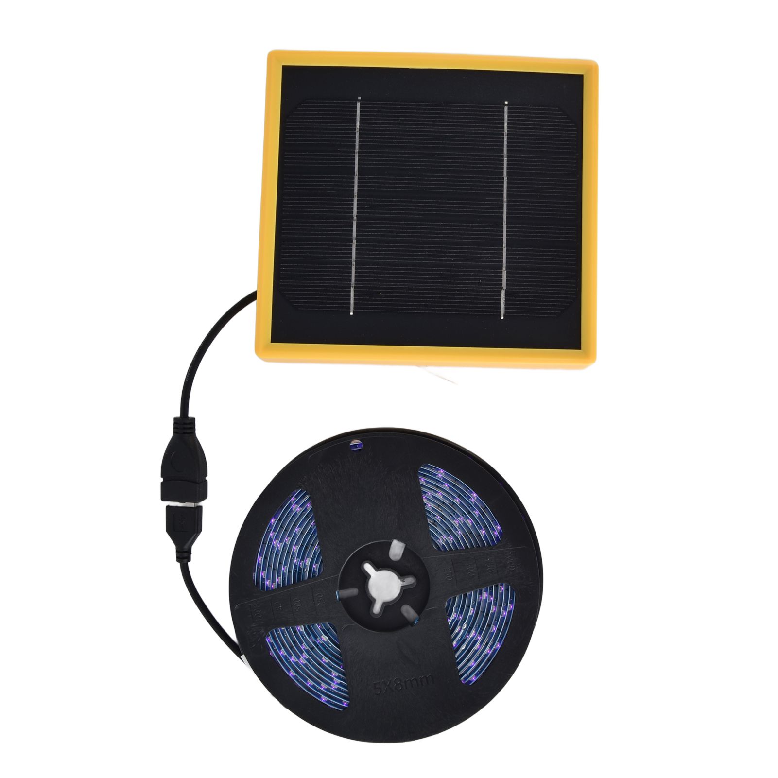 Solar Plant Grow Light Strip Solar Power Full Spectrum 5W LED High Luminous Flux Solar LED Grow Light Strips for Plant 1 Meter / 1.1yd - Image 4