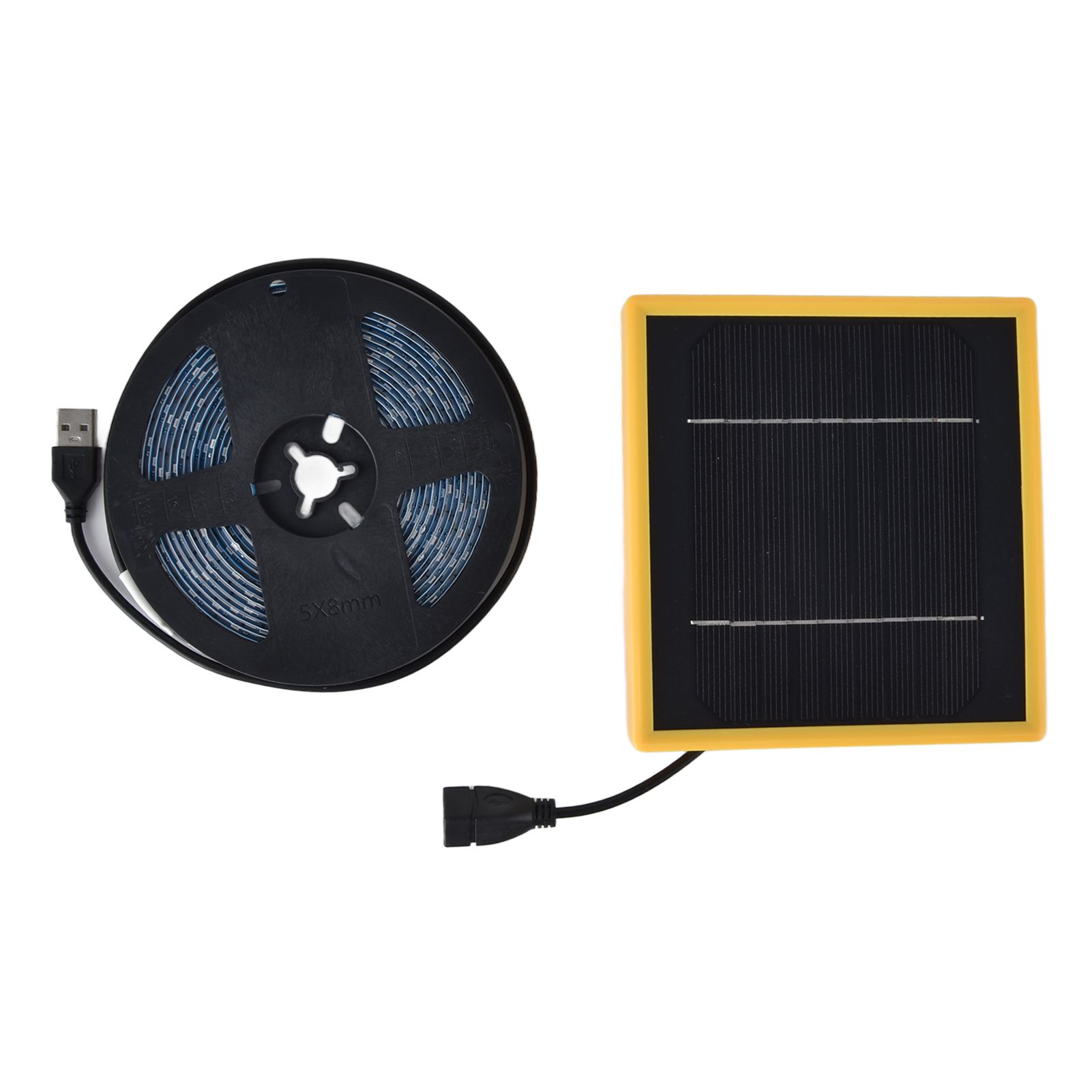 Solar Plant Grow Light Strip Solar Power Full Spectrum 5W LED High Luminous Flux Solar LED Grow Light Strips for Plant 2 Meters / 2.2yd - Image 1