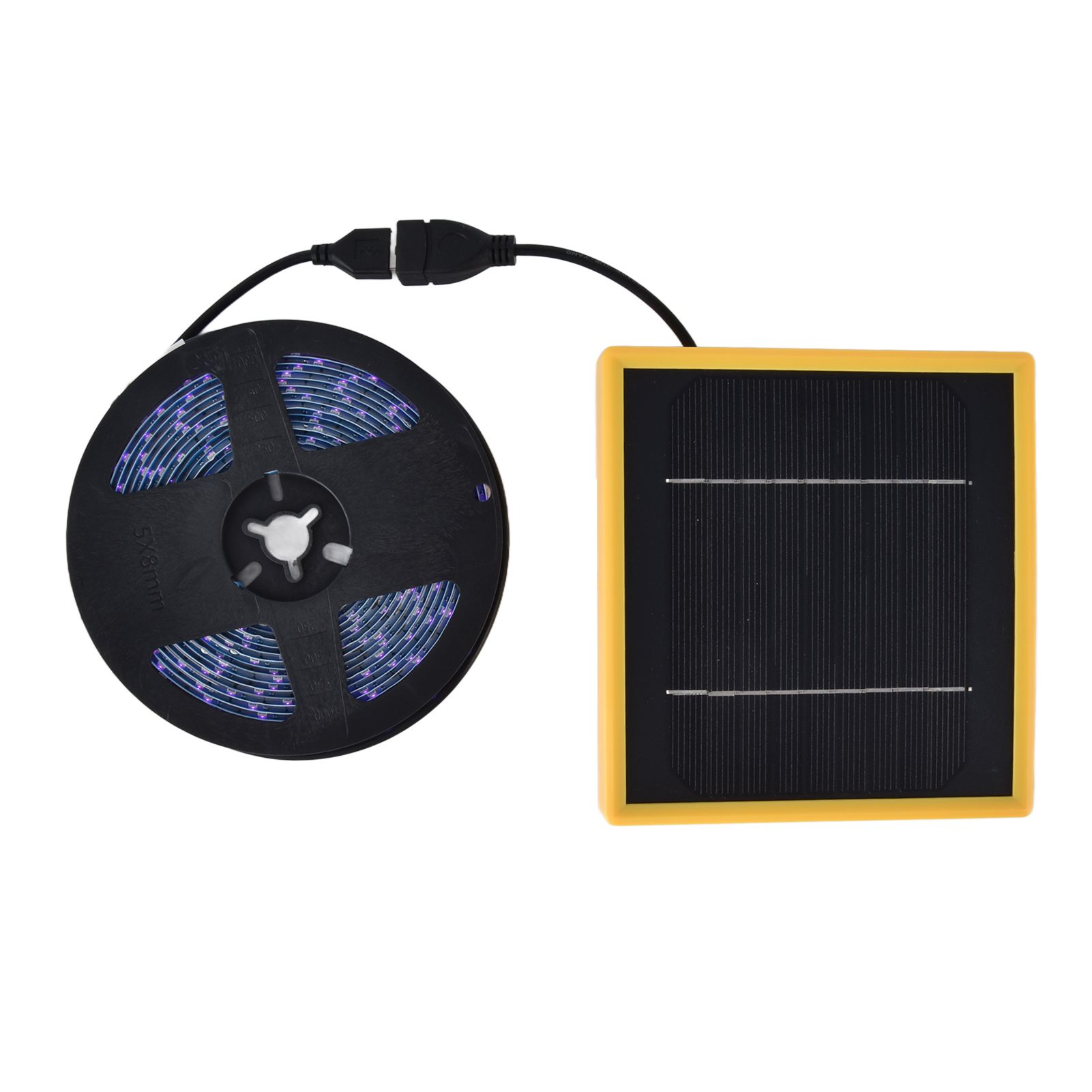 Solar Plant Grow Light Strip Solar Power Full Spectrum 5W LED High Luminous Flux Solar LED Grow Light Strips for Plant 2 Meters / 2.2yd - Image 3