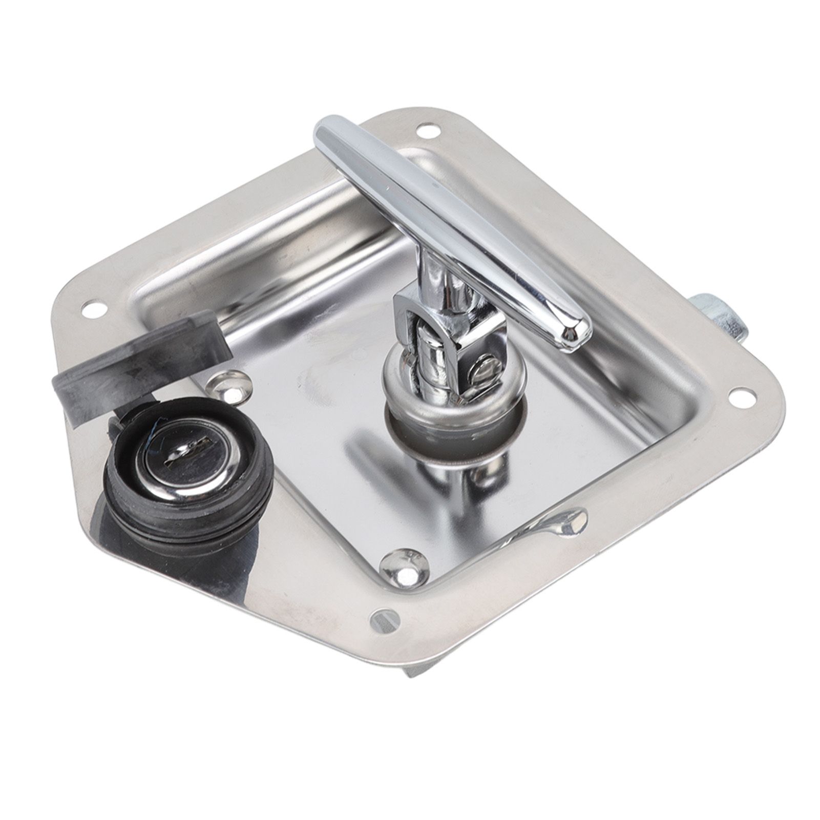 T Handle Latch Stainless Steel Polished Appearance Truck Toolbox Lock Tool Box Latch for Electrical Cabinets Toolboxes - Image 2