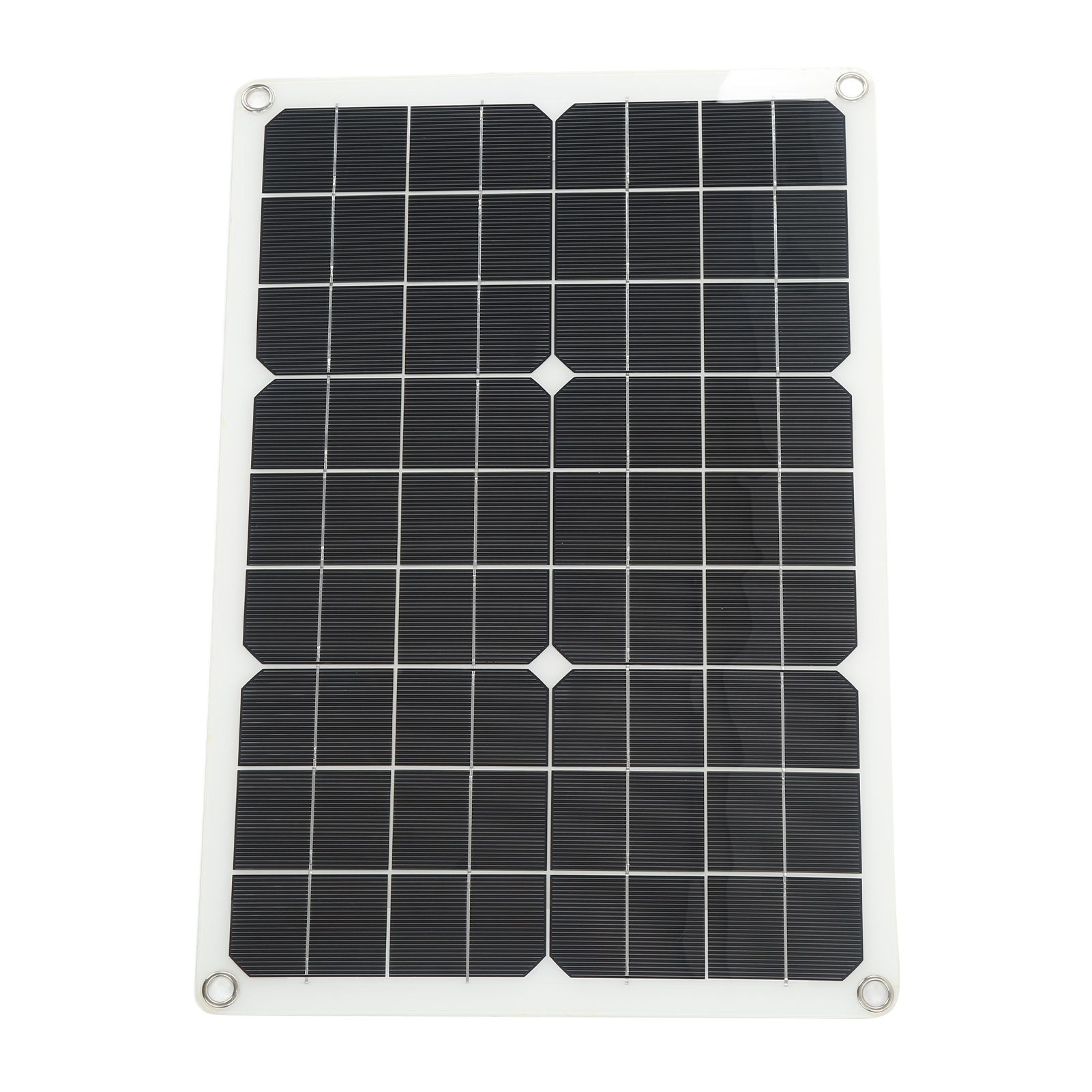 Solar Panel Kit Monocrystalline High Conversion Rate Dual USB Interface Output DIY Solar Panel for Hiking Camping 20W 5V - Image 3