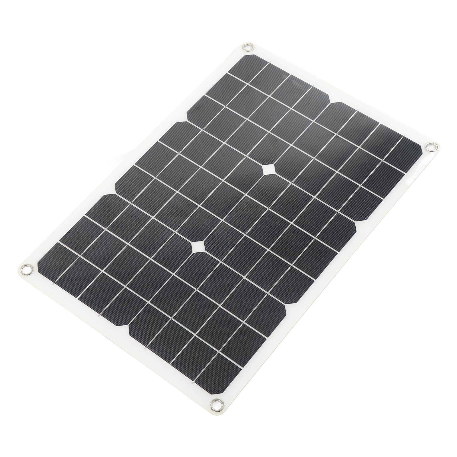 Solar Panel Kit Monocrystalline High Conversion Rate Dual USB Interface Output DIY Solar Panel for Hiking Camping 20W 5V - Image 4