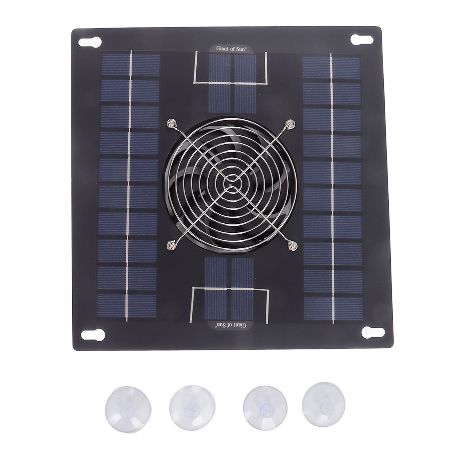 Solar Powered Exhaust Fan Monocrystalline Solar Panel Fan Kit for Chicken Coop Greenhouse Hut - Image 1