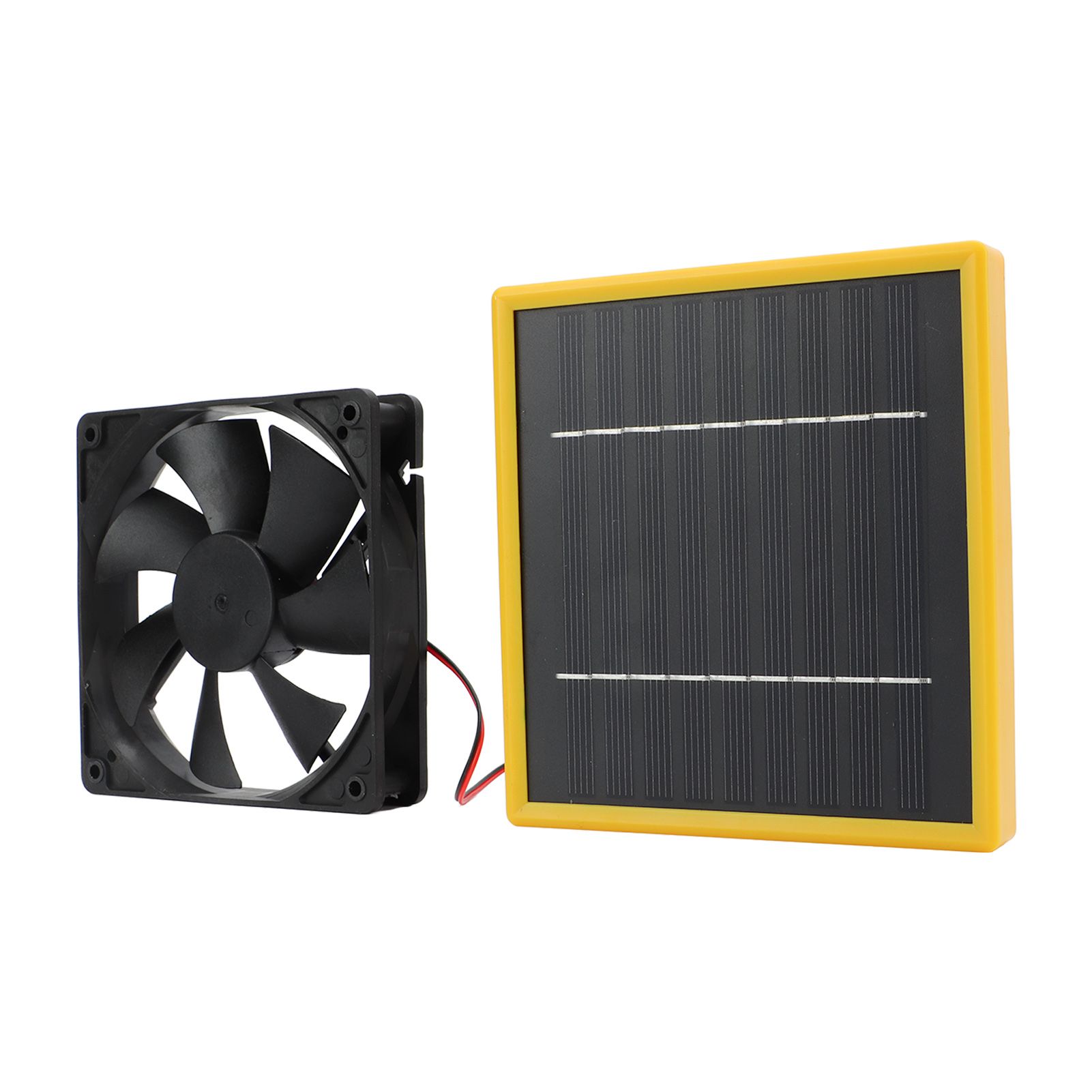 5W 12V Solar Powered Fan with Bracket Portable DIY Cooling Ventilation Fan with Solar Panel for Chicken Coop Greenhouse - Image 2