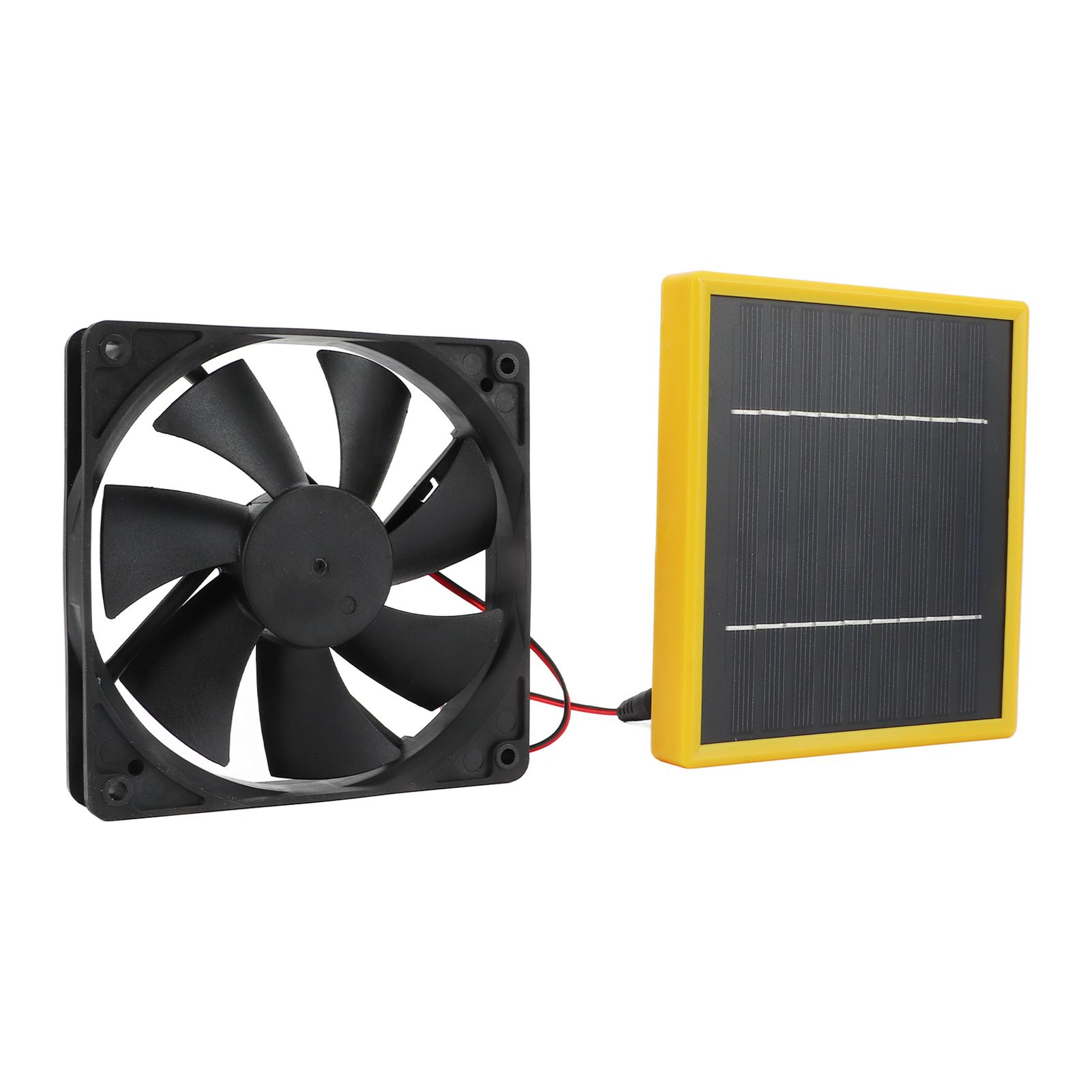 5W 12V Solar Powered Fan with Bracket Portable DIY Cooling Ventilation Fan with Solar Panel for Chicken Coop Greenhouse - Image 3