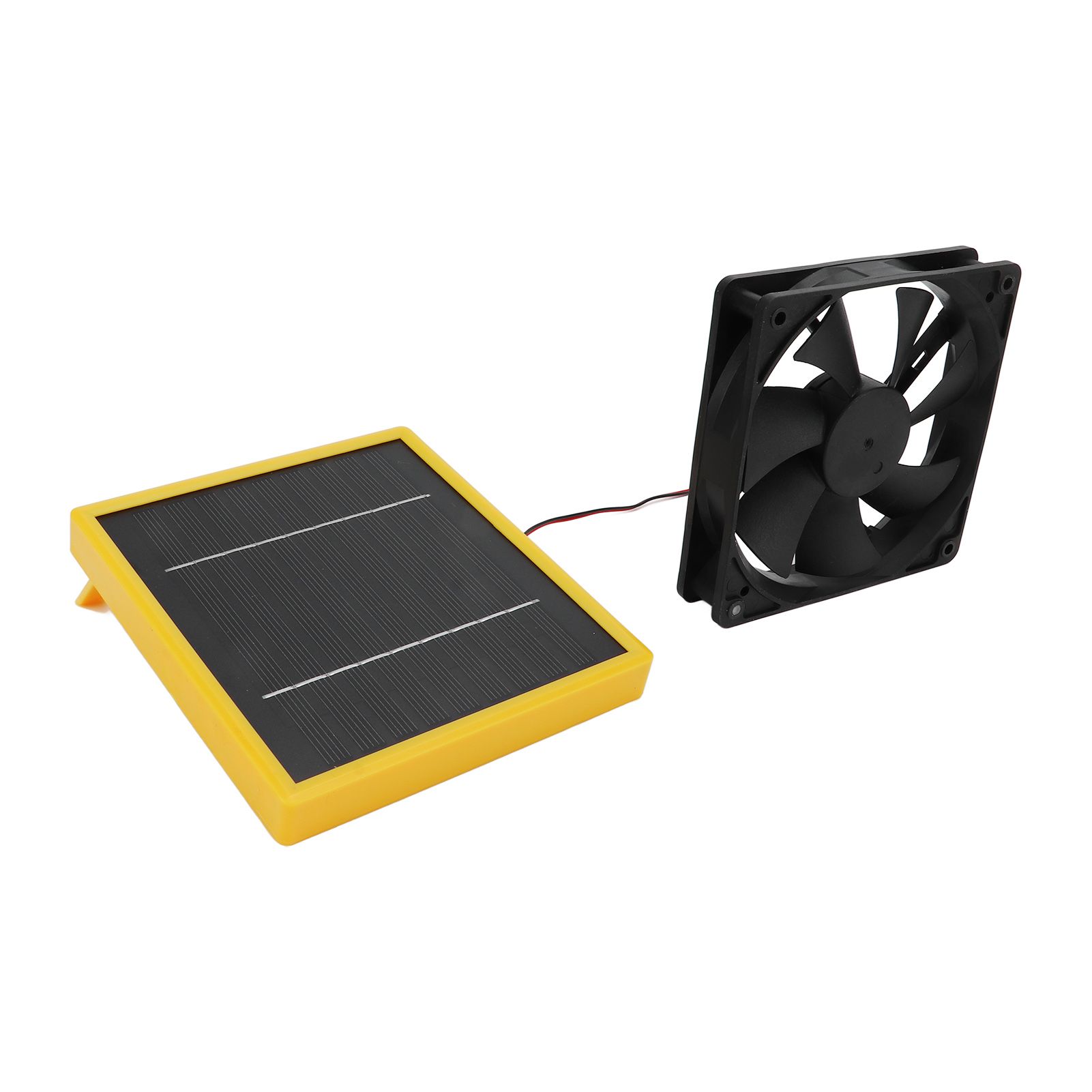 5W 12V Solar Powered Fan with Bracket Portable DIY Cooling Ventilation Fan with Solar Panel for Chicken Coop Greenhouse - Image 4