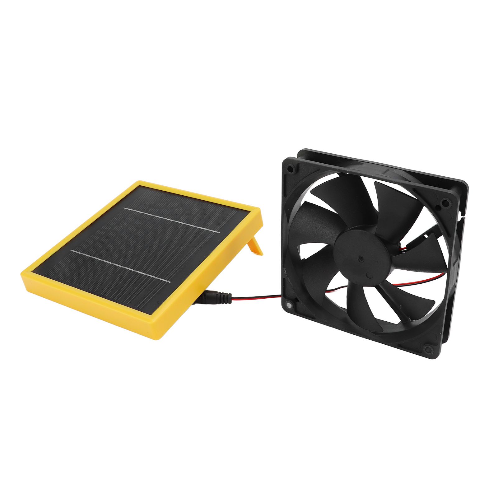 5W 12V Solar Powered Fan with Bracket Portable DIY Cooling Ventilation Fan with Solar Panel for Chicken Coop Greenhouse - Image 5