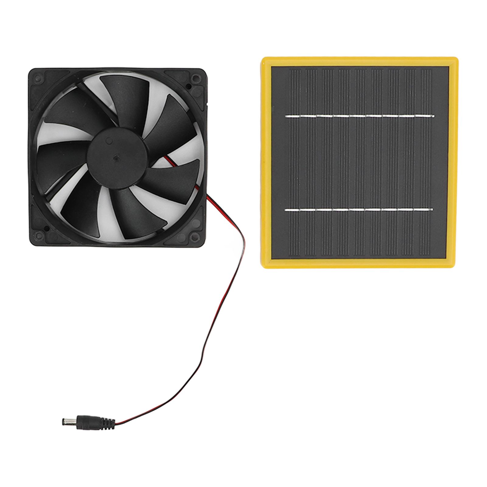 5W 12V Solar Powered Fan with Bracket Portable DIY Cooling Ventilation Fan with Solar Panel for Chicken Coop Greenhouse - Image 7