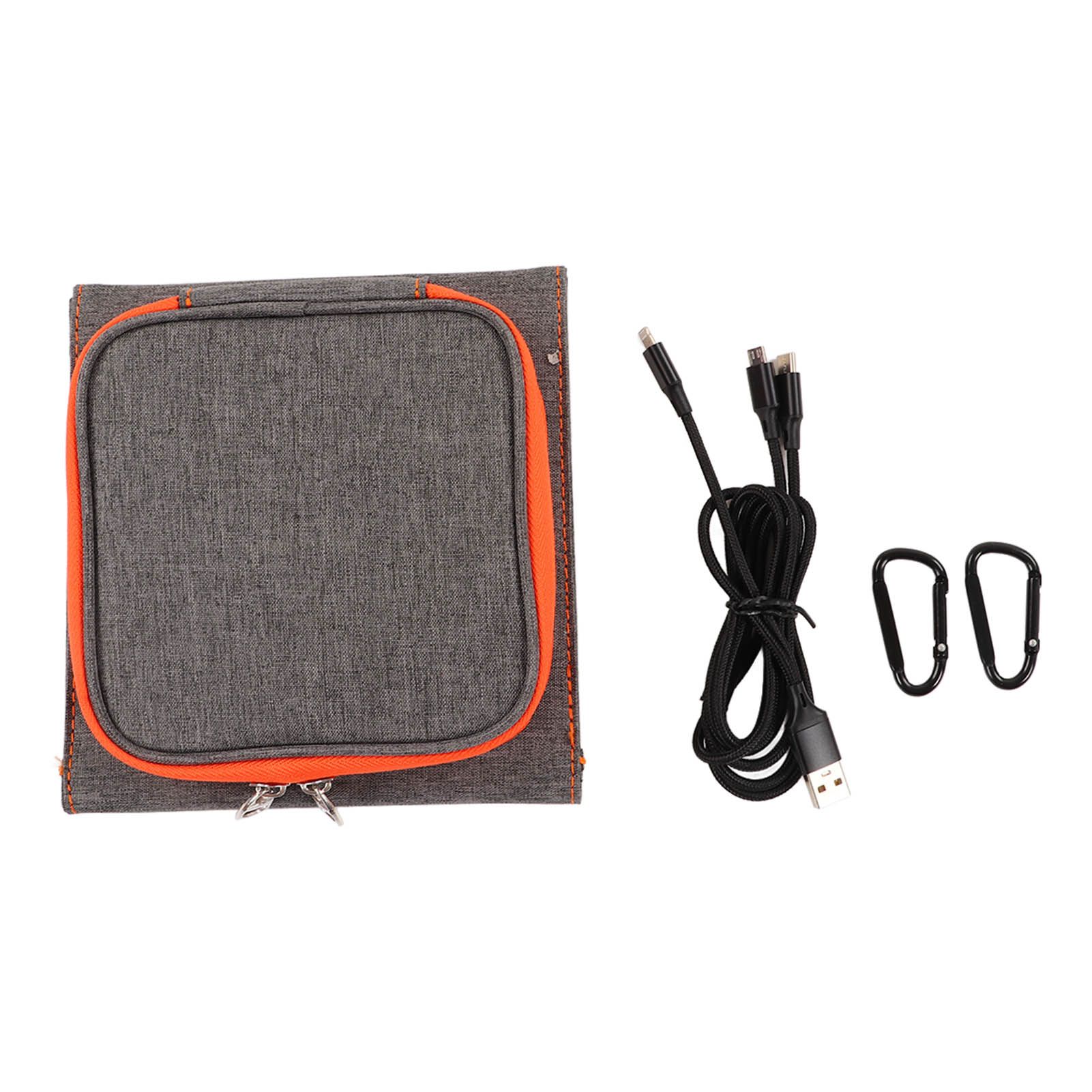 10W 5V Solar Panel Charger Outdoor Monocrystalline USB Solar Charging Pack Foldable for Camping Hiking Travel - Image 1