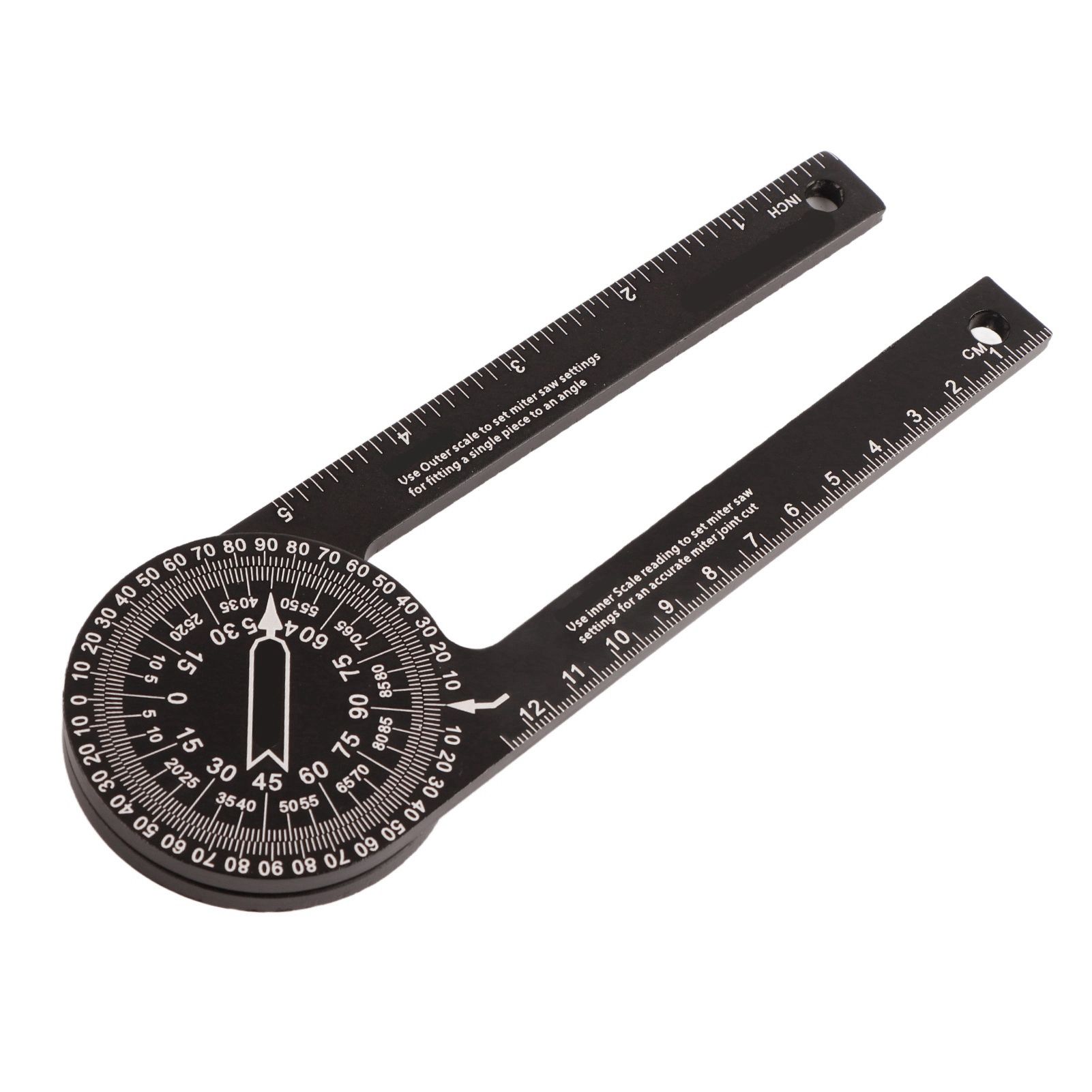 Miter Saw Protractor 360 Degrees Miter Angle Finder Woodworking Positioning Protractor - Image 1
