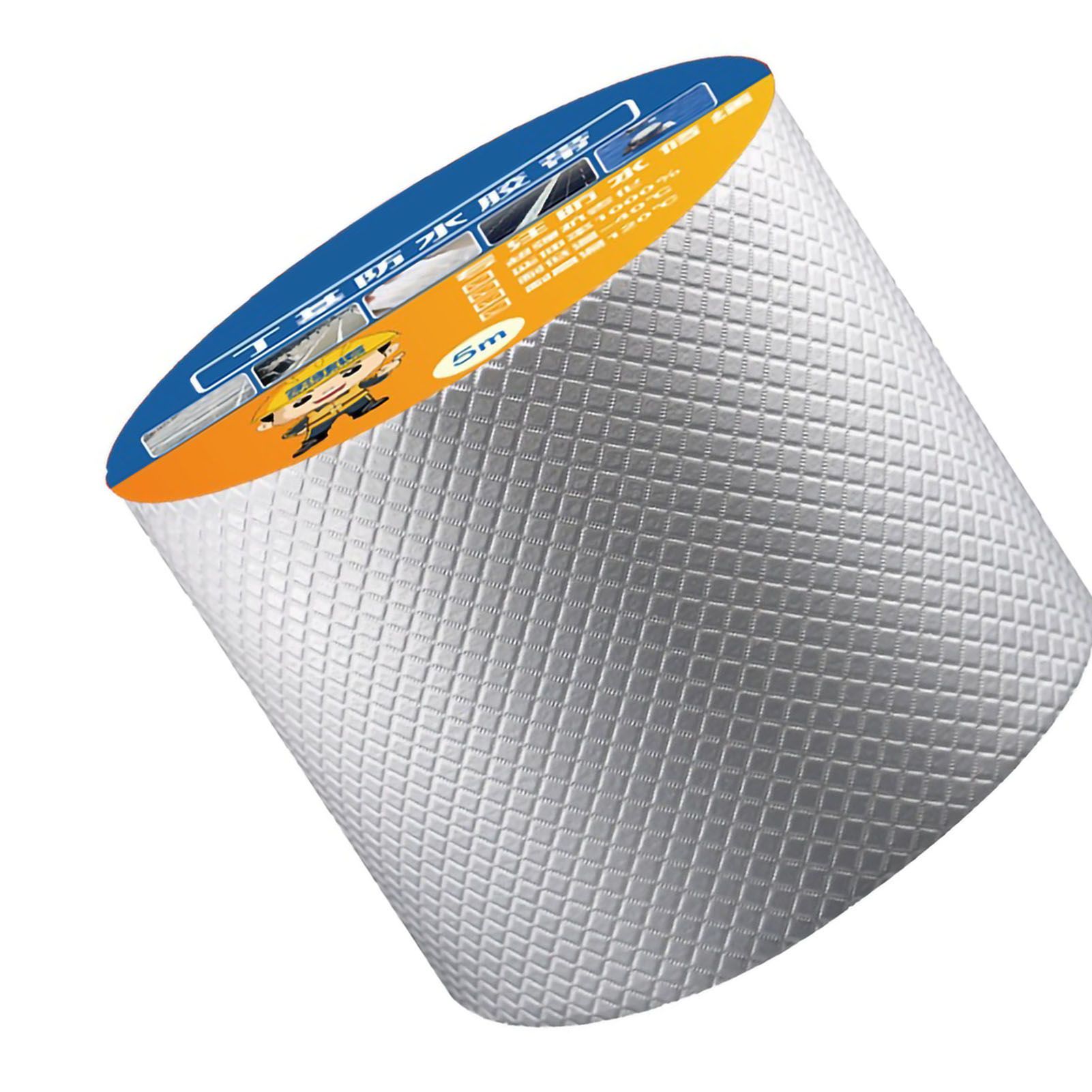 Butyl Waterproof Sealing Tape Aluminum Foil Leak Proof Butyl Sealing Strip Sealant Tape Multi Use for Repairing 5cmx5m/1.97x196.85in - Image 3