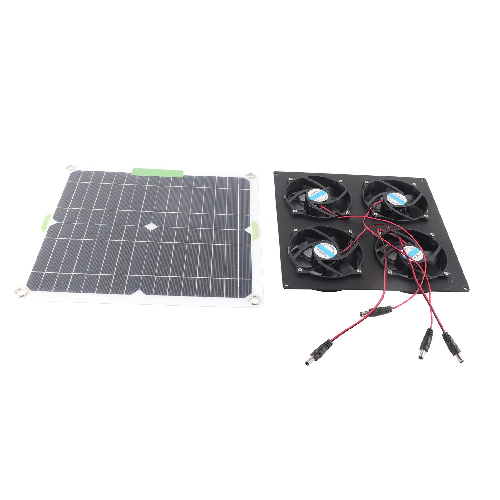 Solar Panel Fan Kit Waterproof Monocrystalline Silicon Solar Fan 4 Ports Ventilator Exhaust Fan for Greenhouses - Image 8