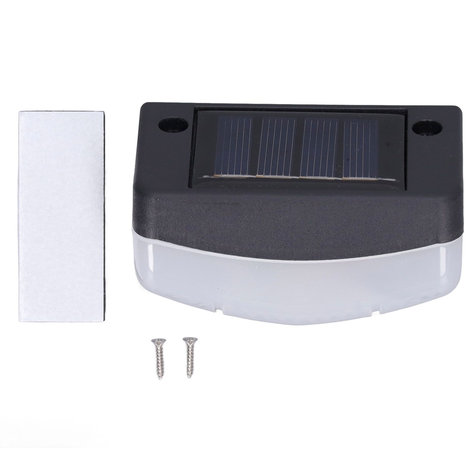 Solar Stair Light LED with PC Shell Stairs Steps Lamps Outdoor Step Lamp For Garden Park Fence Warm White Light - Image 1