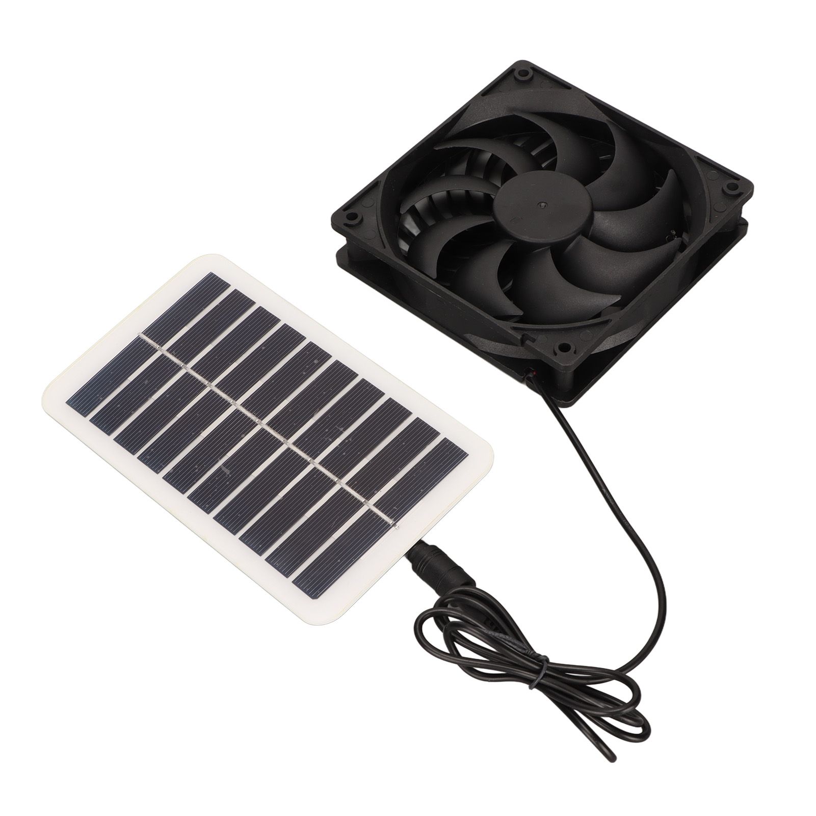 Solar Power Panel Exhaust Fan 15W Energy Saving Odor Removal Portable Solar Powered Air Extractor for Pet Houses RVs - Image 2
