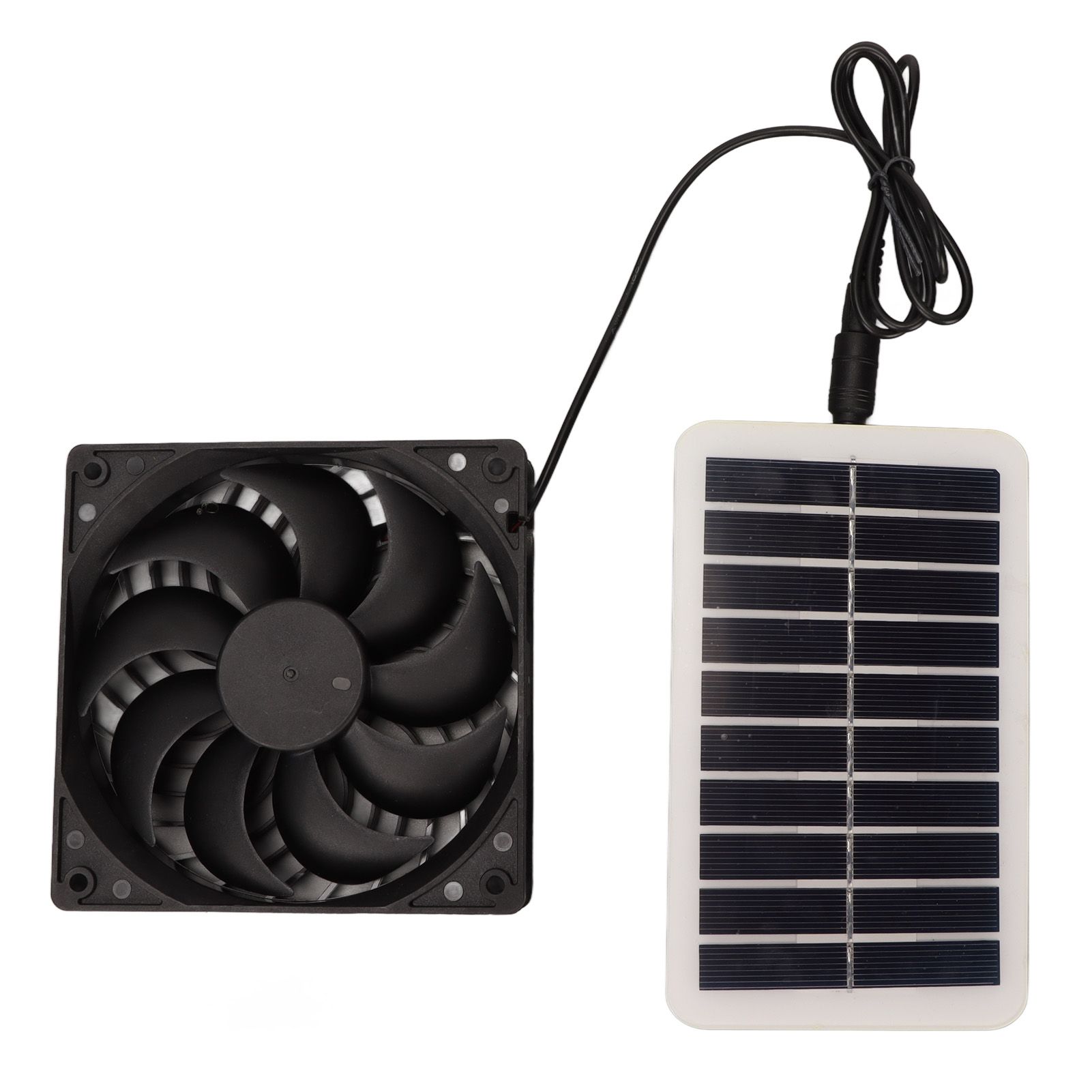 Solar Power Panel Exhaust Fan 15W Energy Saving Odor Removal Portable Solar Powered Air Extractor for Pet Houses RVs - Image 4