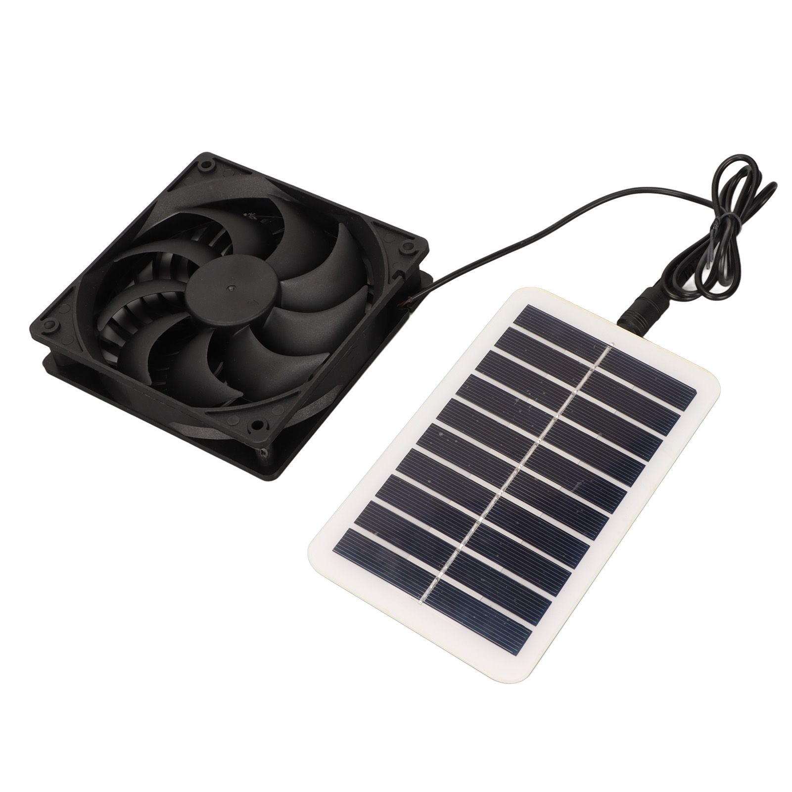 Solar Power Panel Exhaust Fan 15W Energy Saving Odor Removal Portable Solar Powered Air Extractor for Pet Houses RVs - Image 5