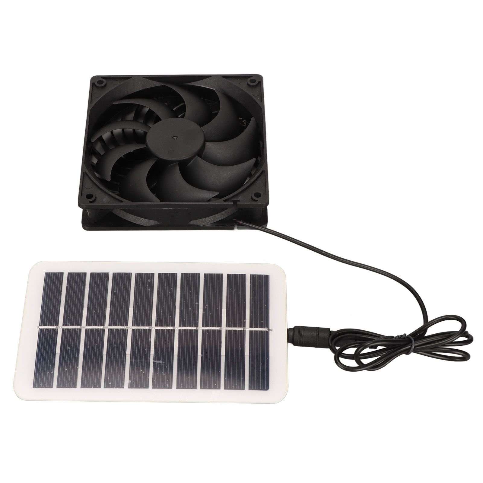 Solar Power Panel Exhaust Fan 15W Energy Saving Odor Removal Portable Solar Powered Air Extractor for Pet Houses RVs - Image 6