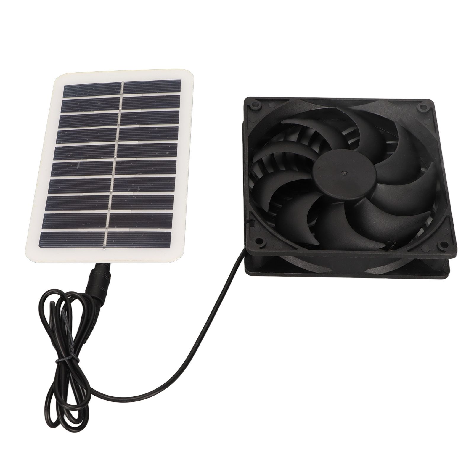 Solar Power Panel Exhaust Fan 15W Energy Saving Odor Removal Portable Solar Powered Air Extractor for Pet Houses RVs - Image 7