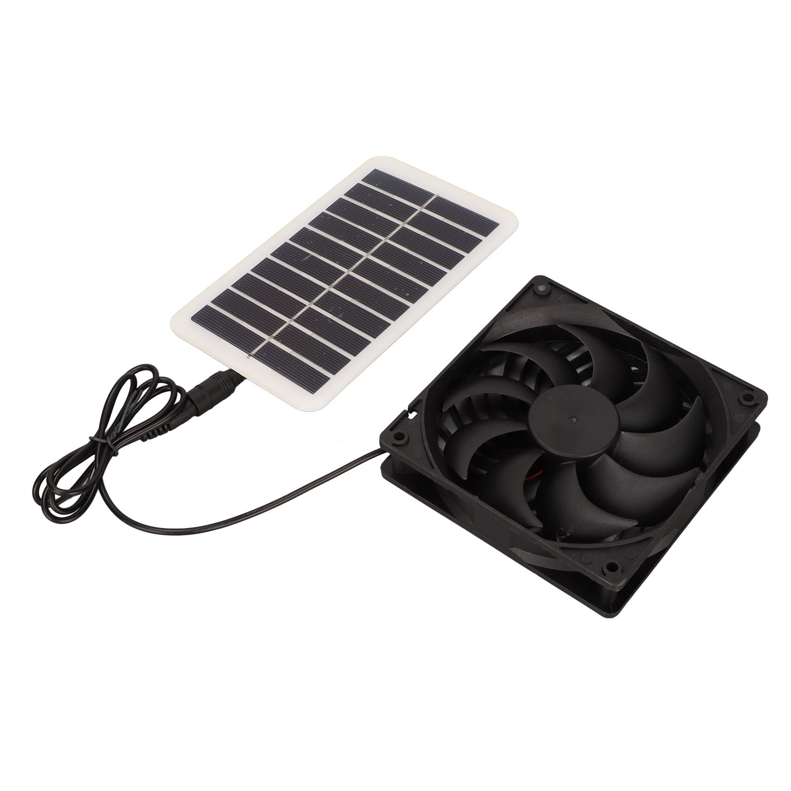 Solar Power Panel Exhaust Fan 15W Energy Saving Odor Removal Portable Solar Powered Air Extractor for Pet Houses RVs - Image 8