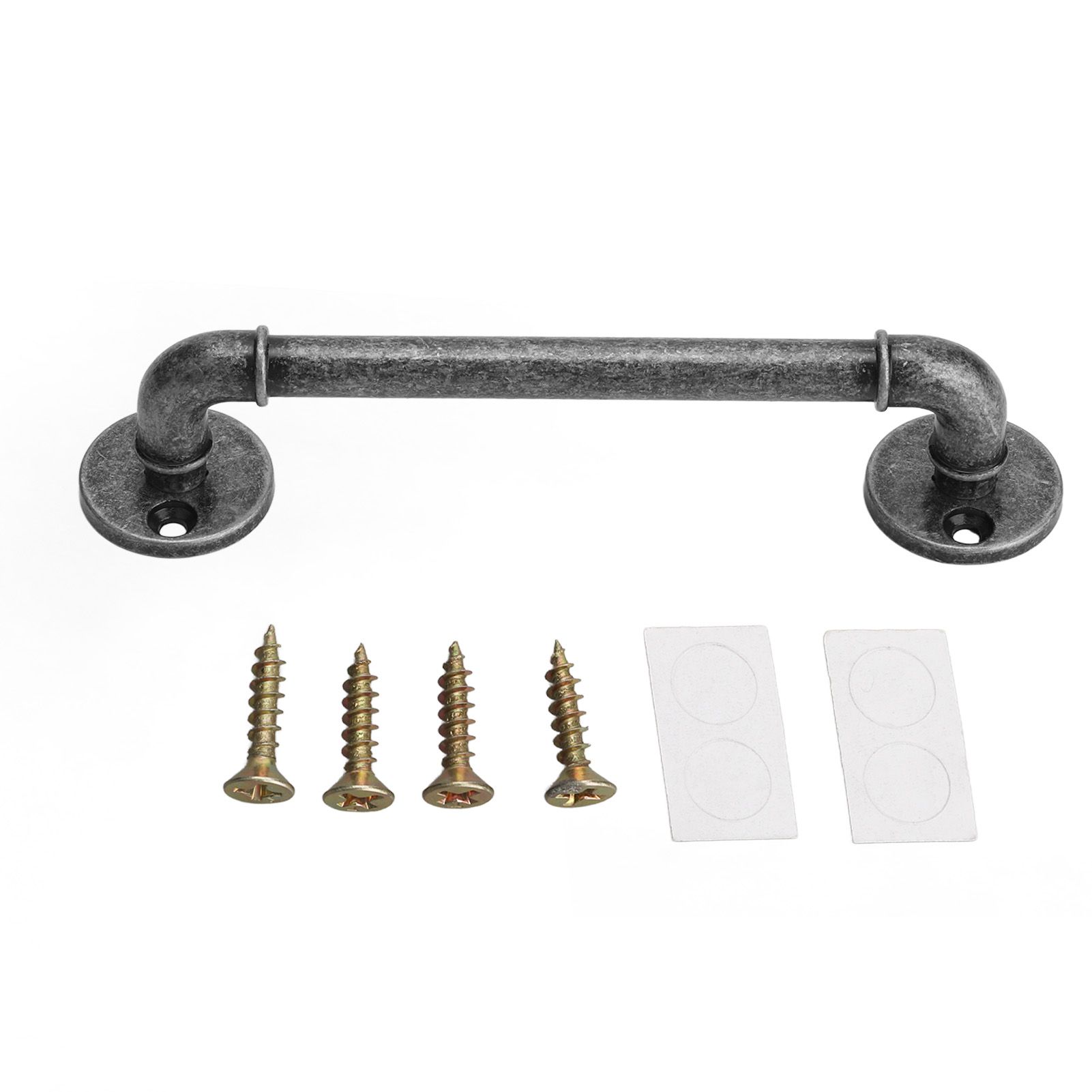 Gate Pull Handle Zinc Alloy Retro Round Base Furniture Hardware for Door Drawer Cabinet Wardrobe Closet Retro Silver - Image 1