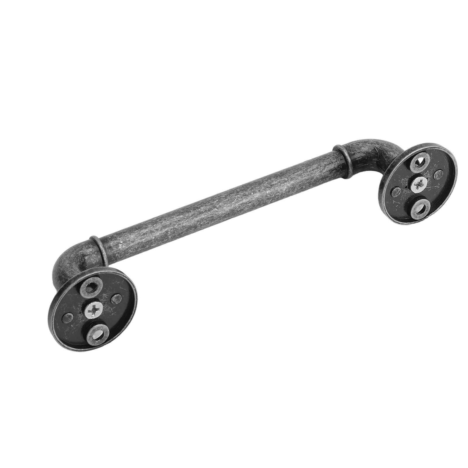 Gate Pull Handle Zinc Alloy Retro Round Base Furniture Hardware for Door Drawer Cabinet Wardrobe Closet Retro Silver - Image 2