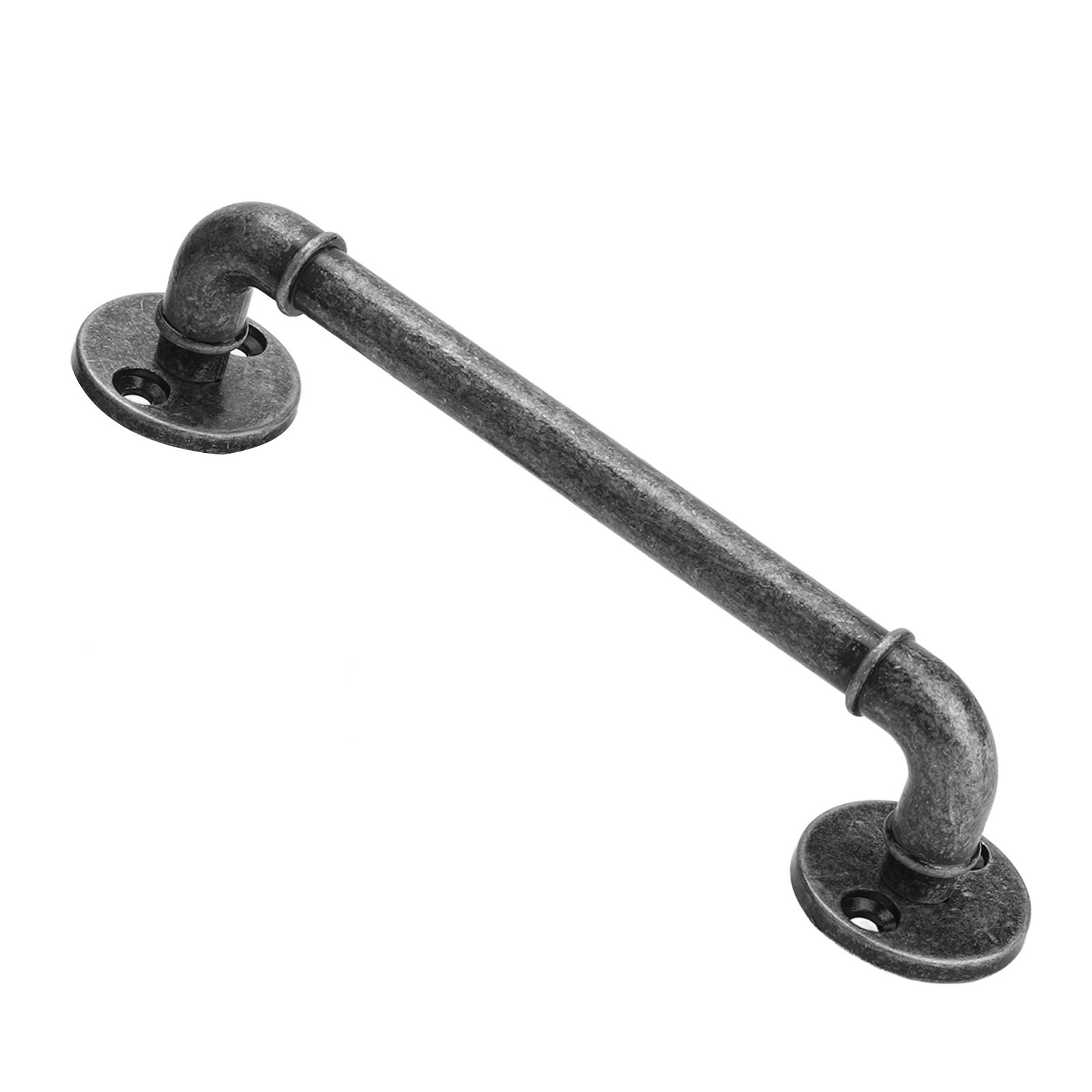 Gate Pull Handle Zinc Alloy Retro Round Base Furniture Hardware for Door Drawer Cabinet Wardrobe Closet Retro Silver - Image 8