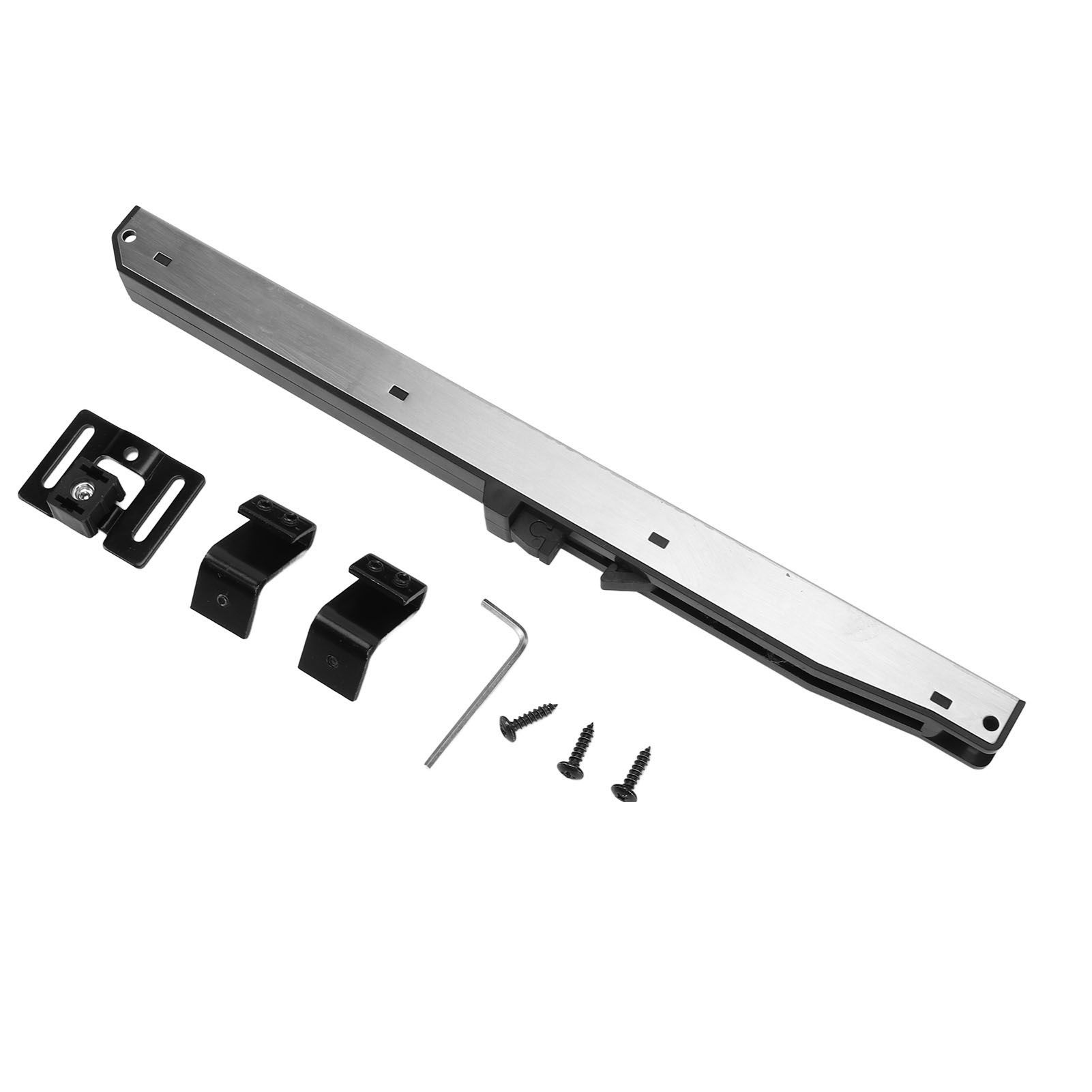 Barn Door Soft Close Mechanism Stainless Steel POM Spring Buffer Damper Punch Free Barn Door Damper Hardware Kit - Image 1