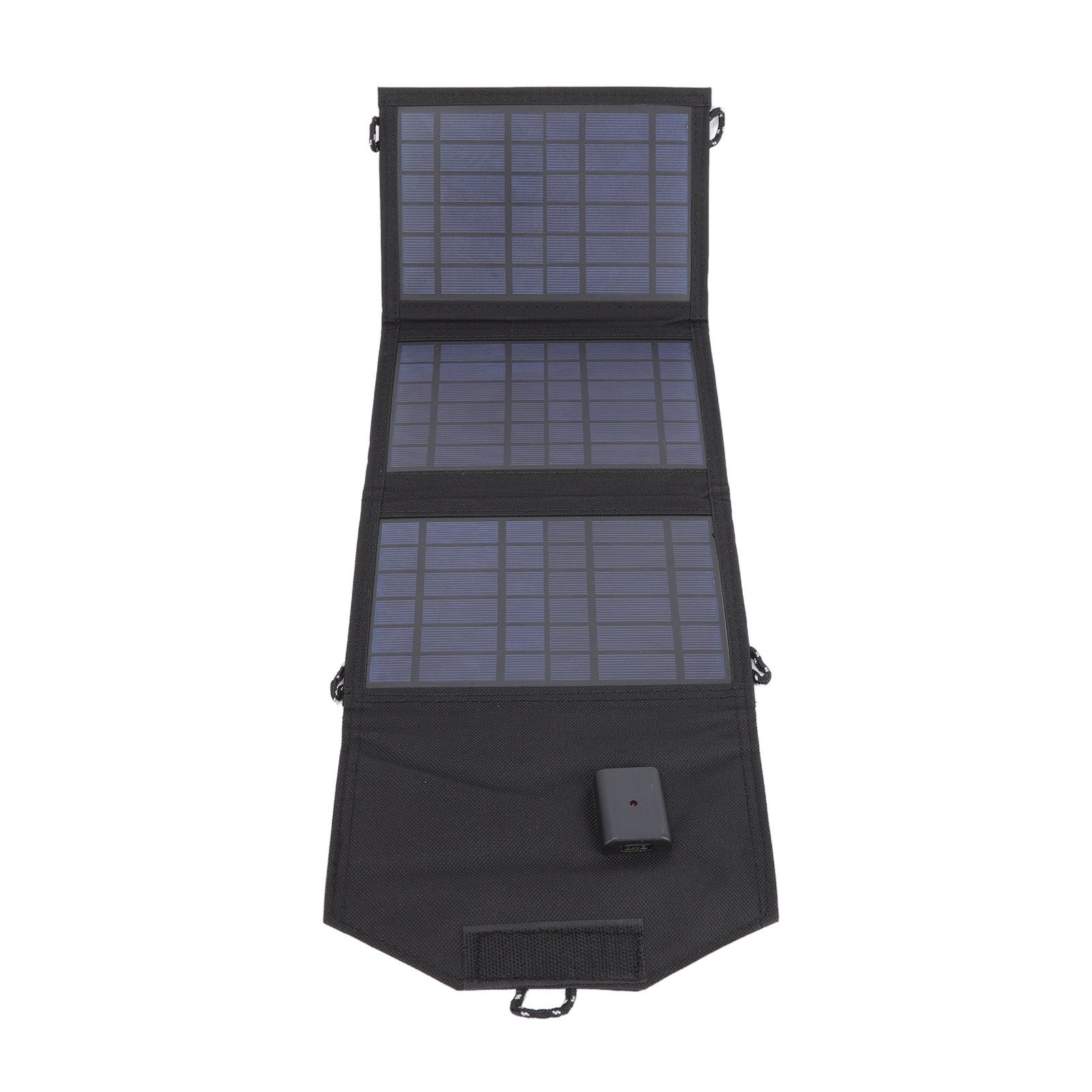 Solar Charger Portable Foldable Polysilicon Solar Power Bank with Hooks for Camping 10.5W 5V - Image 4