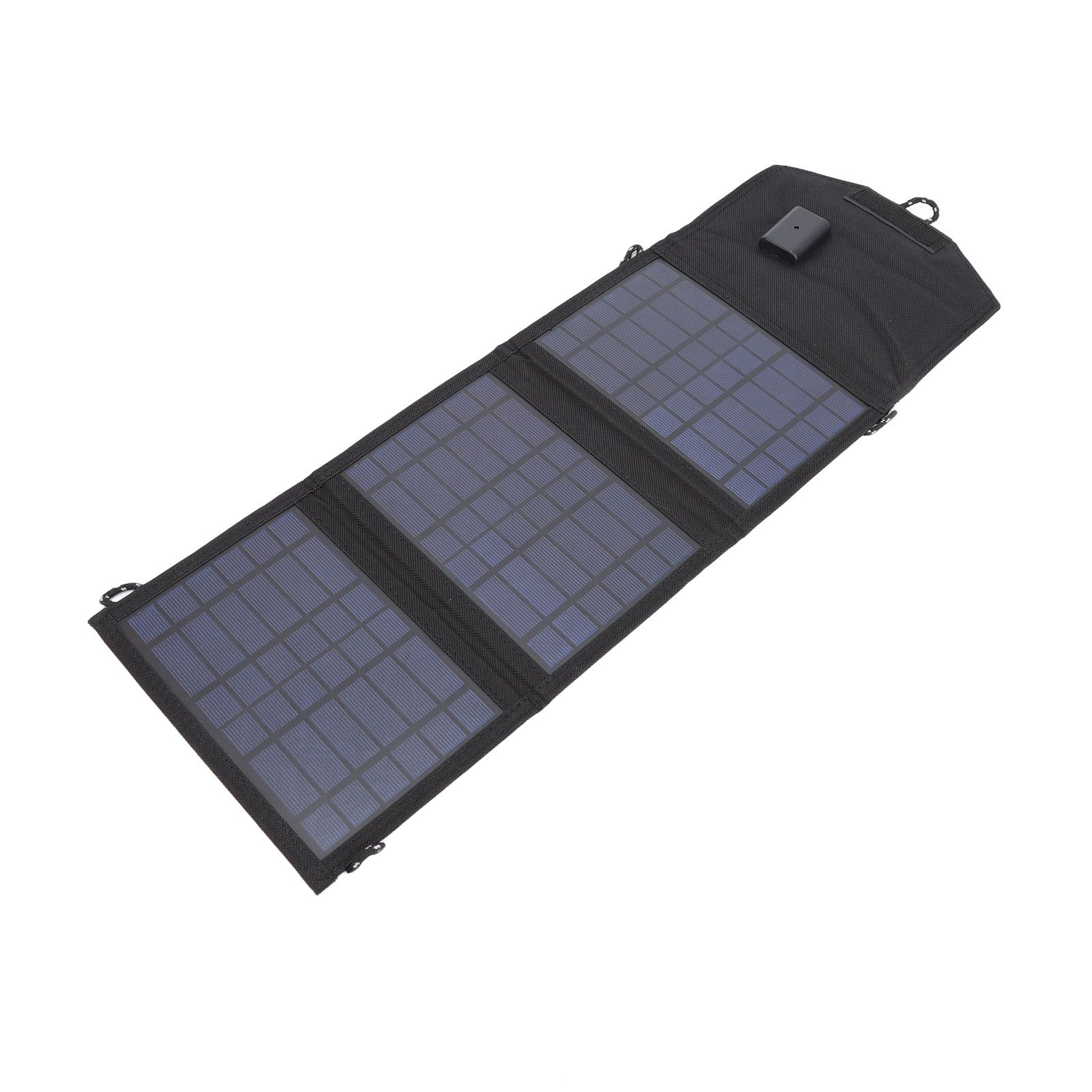 Solar Charger Portable Foldable Polysilicon Solar Power Bank with Hooks for Camping 10.5W 5V - Image 7