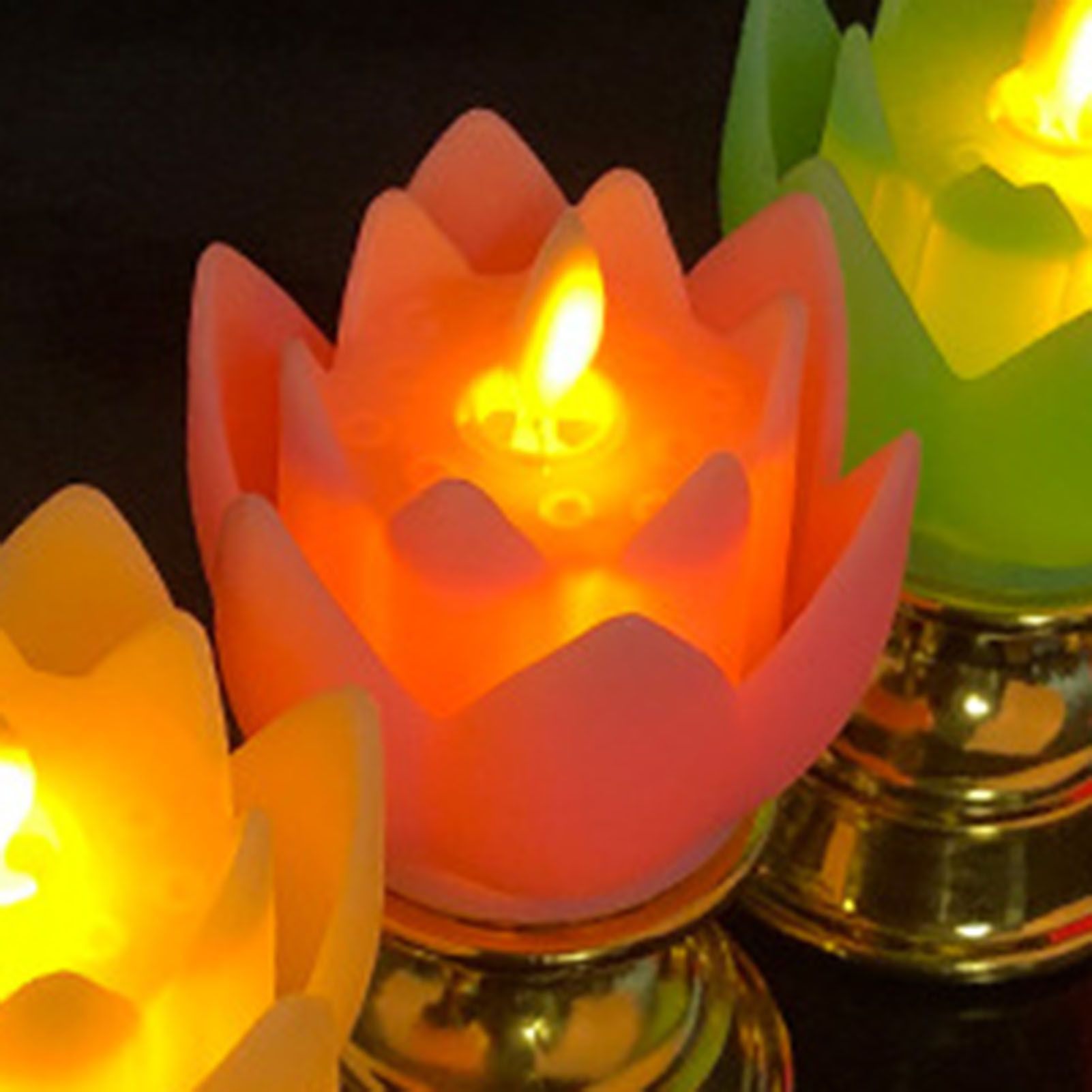 LED Lotus Lamp Colorful LED Soft Natural Light Lifelike Safe Odorless Durable Buddha Lamp for Bedroom Office Living Room Pink - Image 5