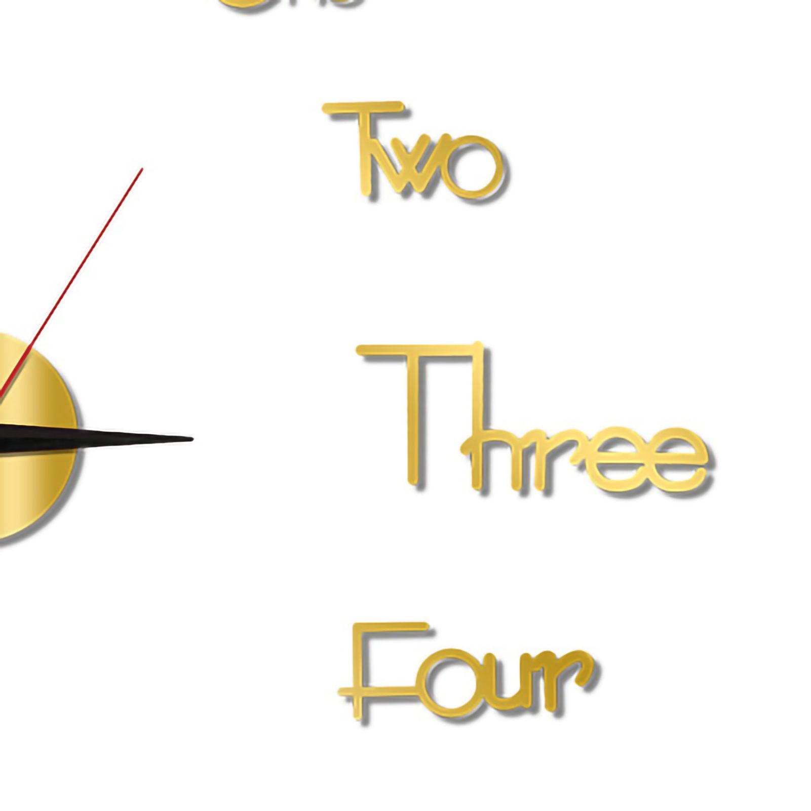 Night Light Wall Clock Frameless Decorative Luminous Silent Clock for Living Room Bedroom Gold Small 40cm/15.75in - Image 5