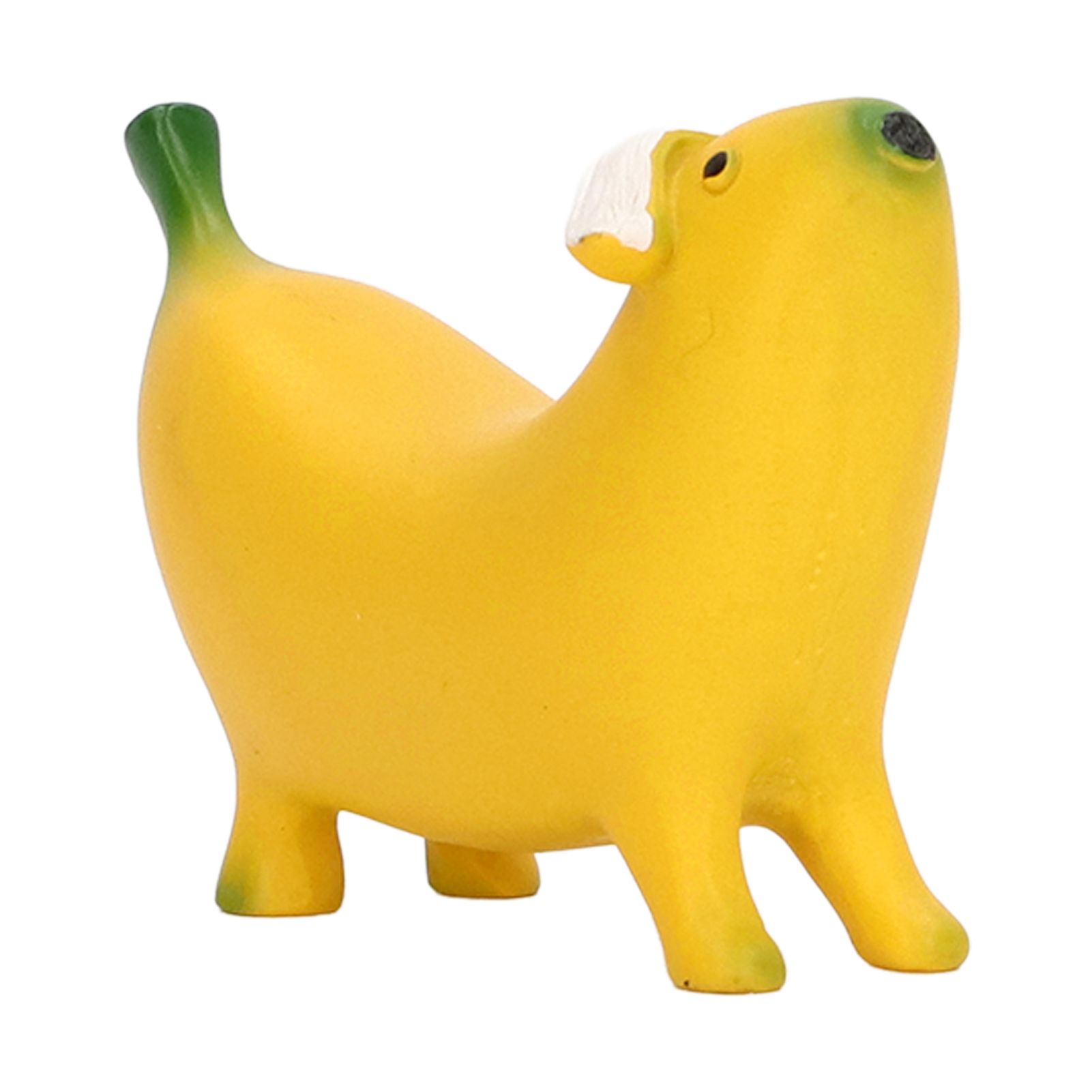 Banana Dog Sculpture Resin Funny Lovely Lightweight Banana Dog Art Decoration for Home Desktop S 8x6cm/3.1x2.4in - Image 7